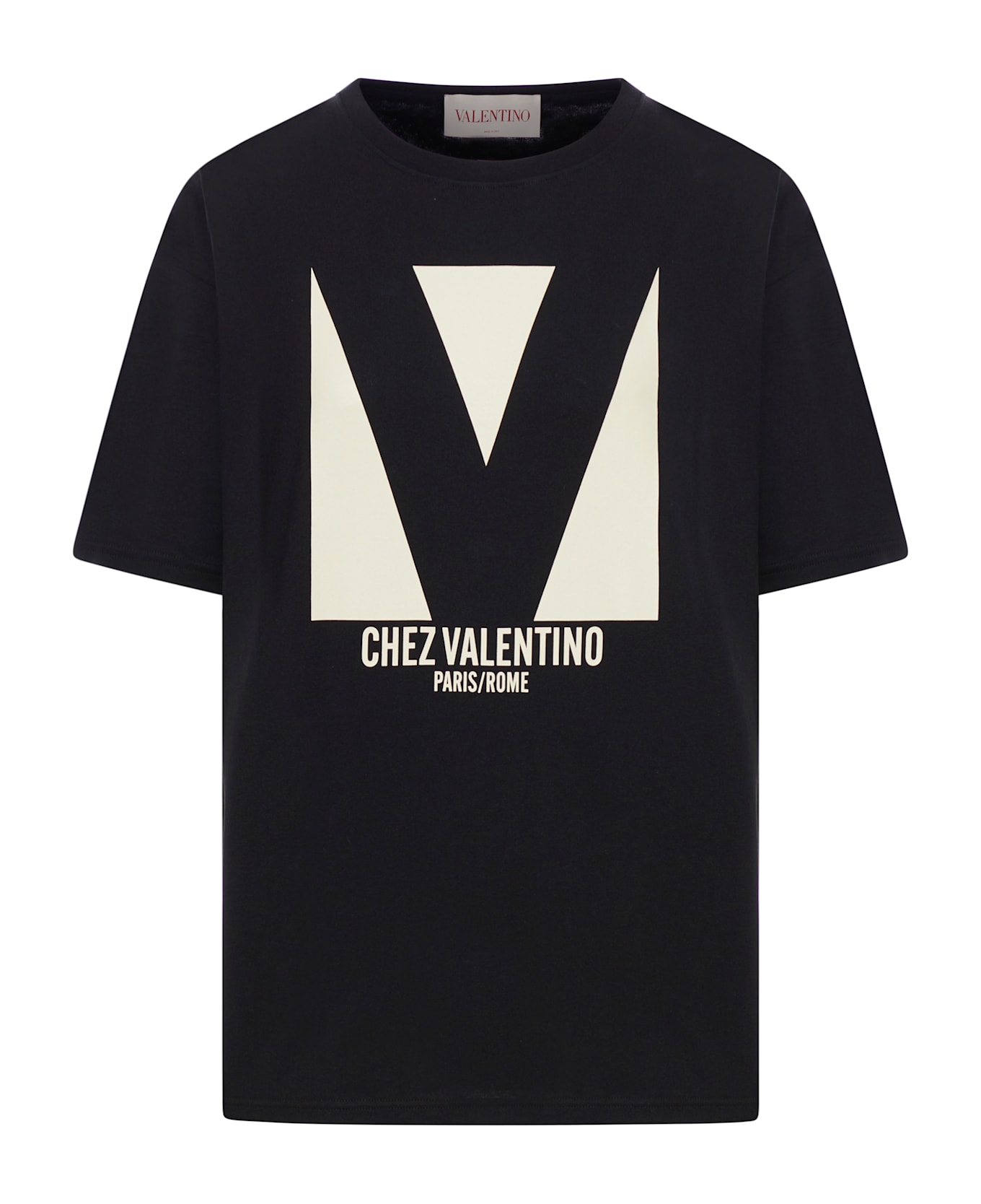 Valentino Garavani Chez Valentino Print Cotton Jersey T-shirt - Black