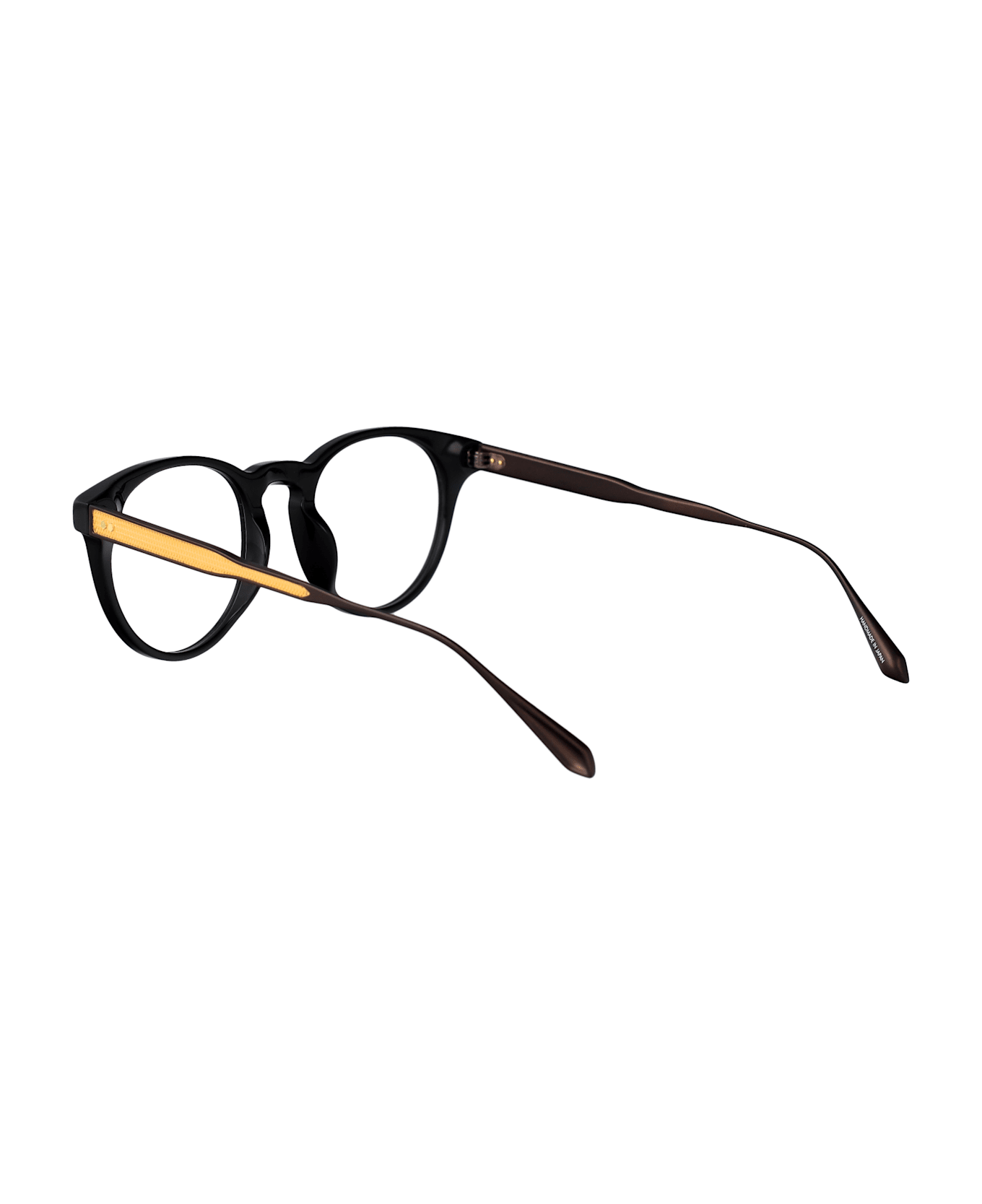 Linda Farrow Kaan Sunglasses - BLACK/YELLOWGOLD/MATTNICKEL/