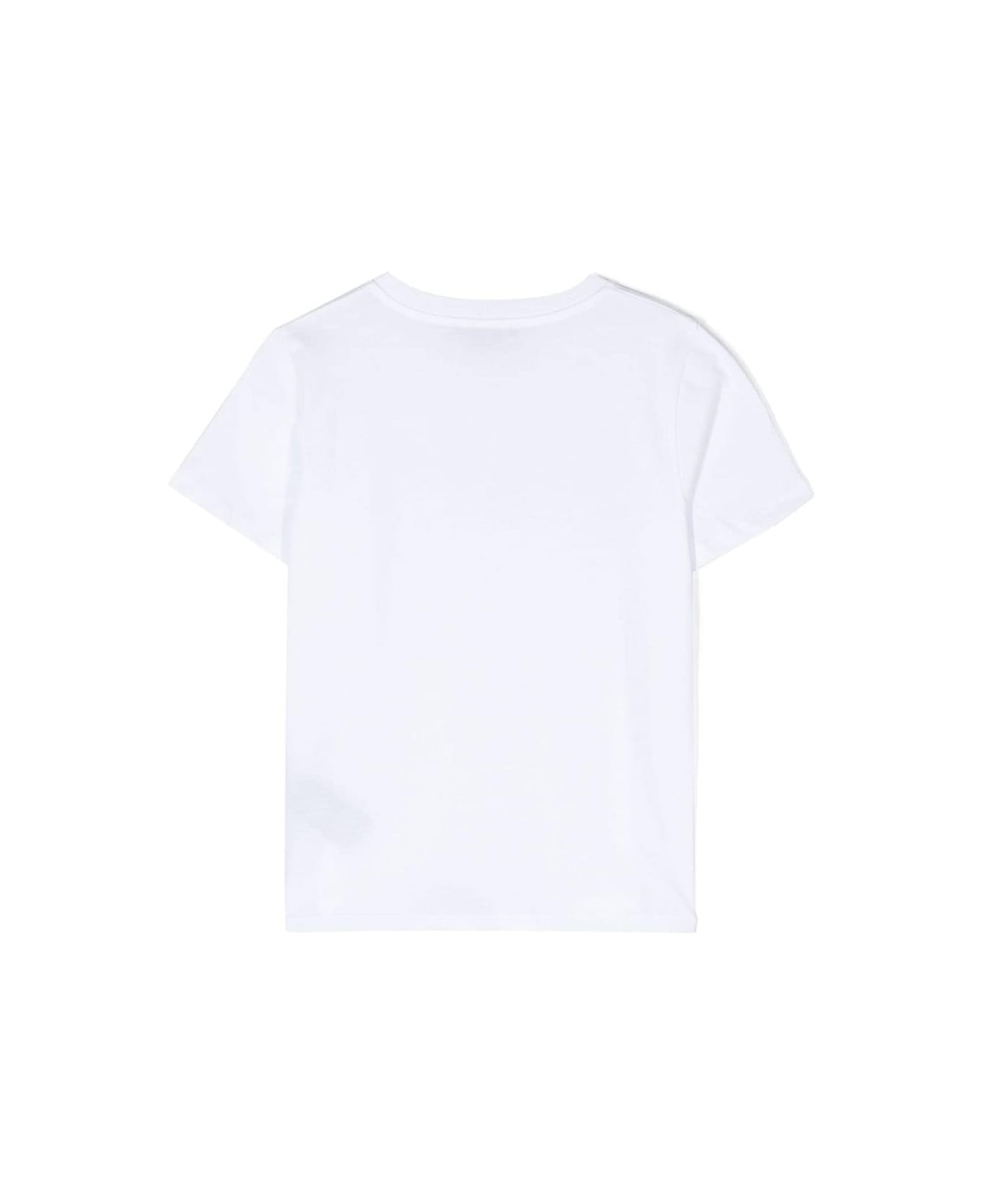 Balmain Crewneck T-shirt With Print - White