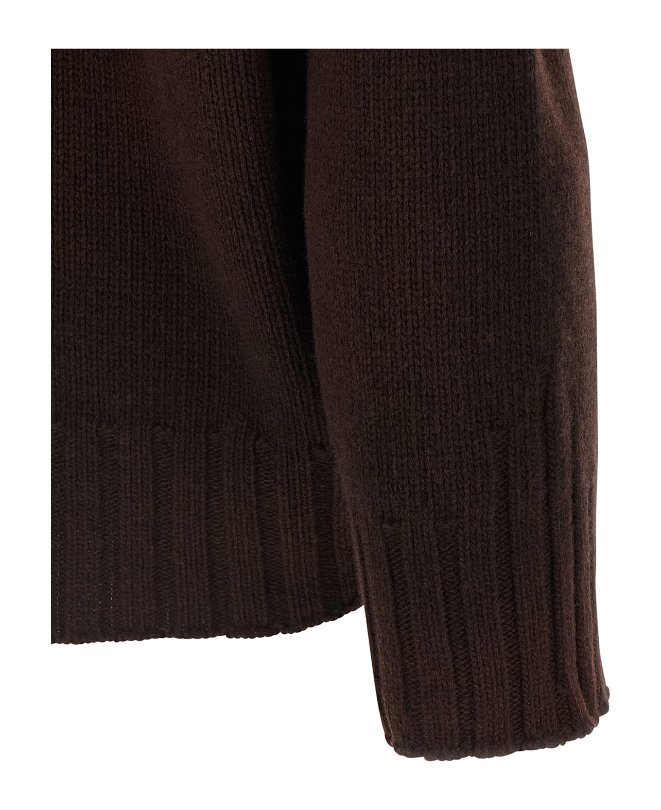 The Attico Logo Embroidery Sweater - Brown