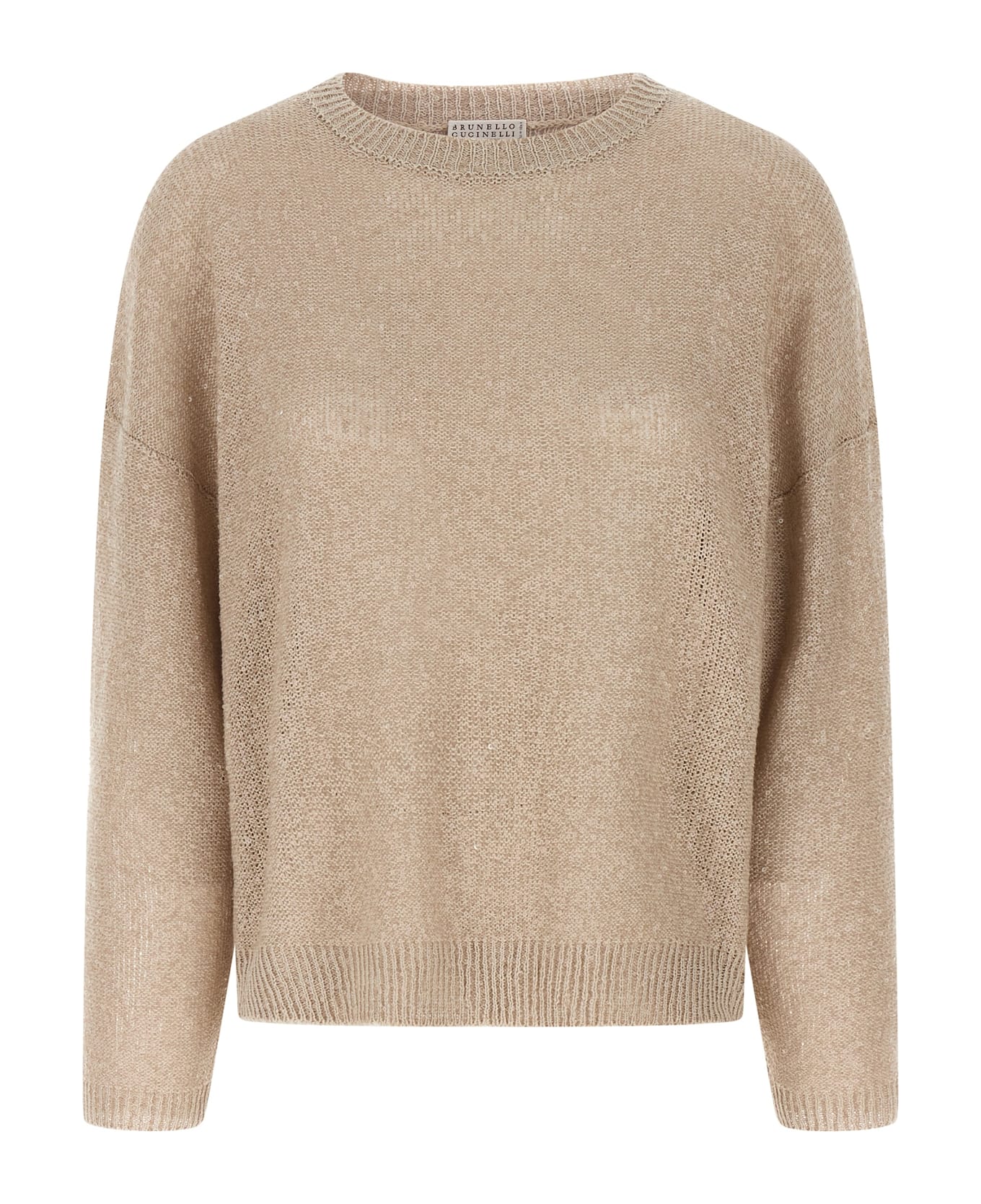 Brunello Cucinelli Sequin Sweater - Beige