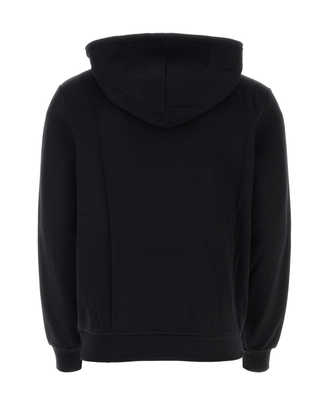 A.P.C. Black Cotton Sweatshirt - NOIRBLANC