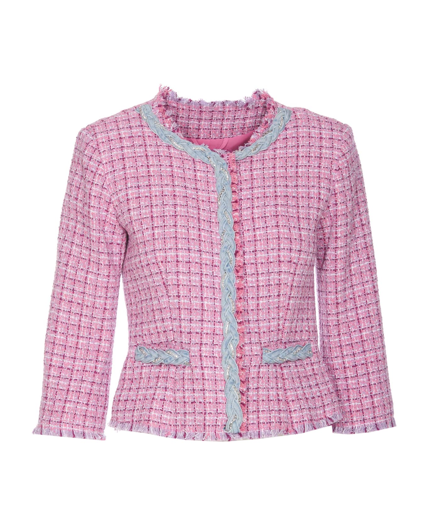 Liu-Jo Boucle' Jacket - Pink