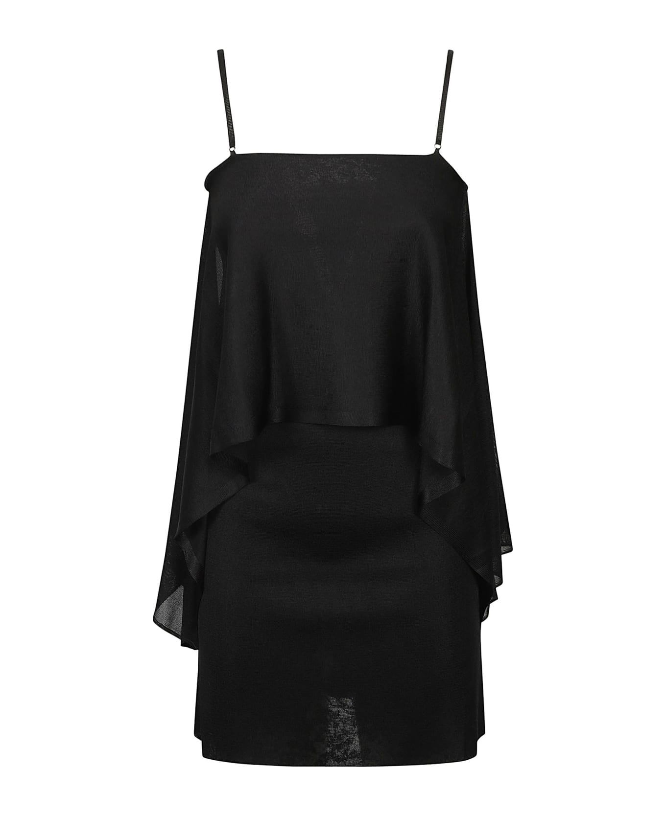 Tom Ford Ruffled Mini Dress - Black