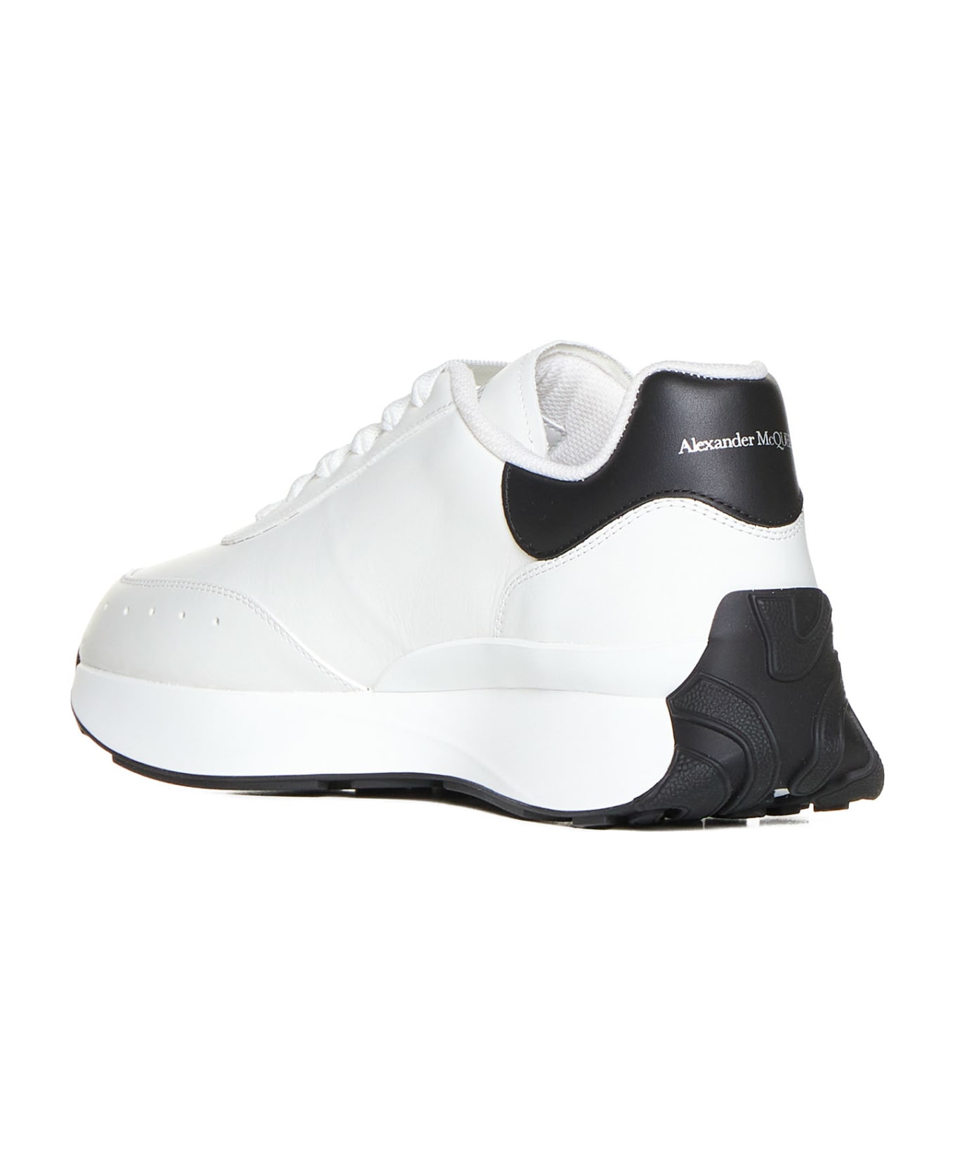 Alexander McQueen Leather Sneakers - White