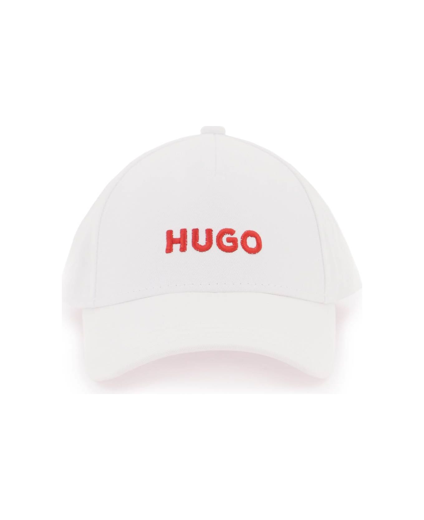 Hugo Boss Baseball Cap With Embroidered Logo - White