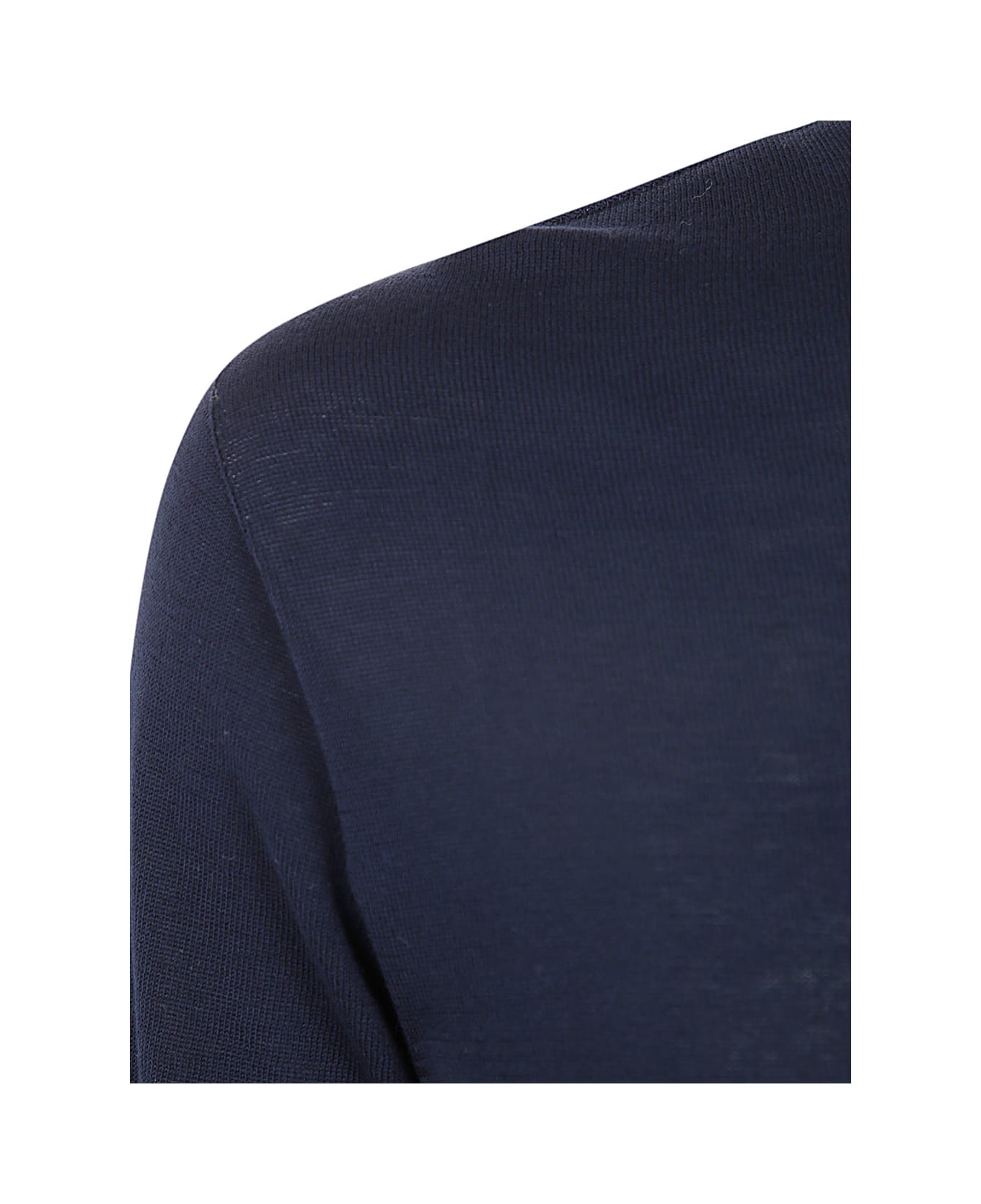 MD75 Classic Round Neck Pullover - Basic Blue