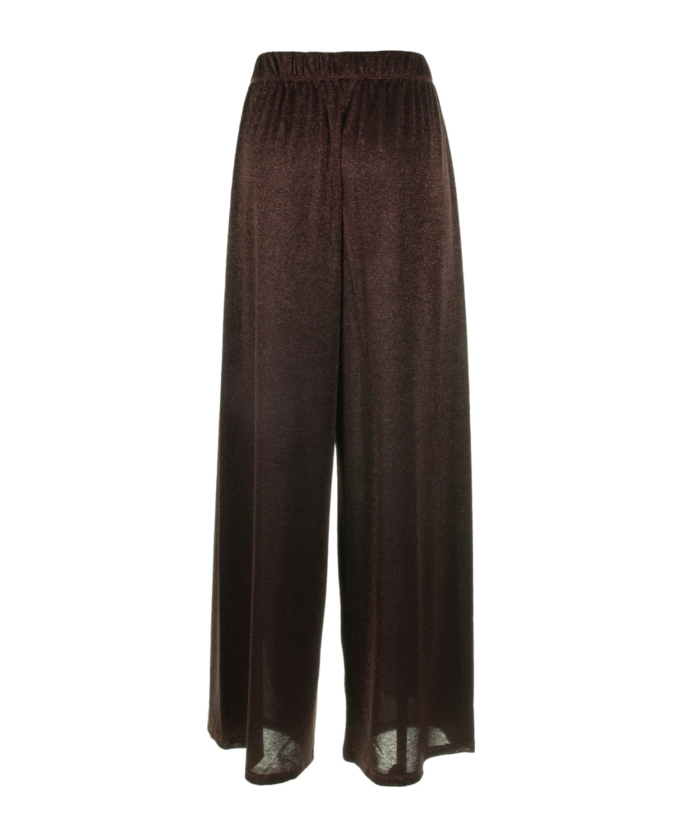 Marella High-waisted Trousers In Bronze Lurex - BRONZO LUREX ボトムス