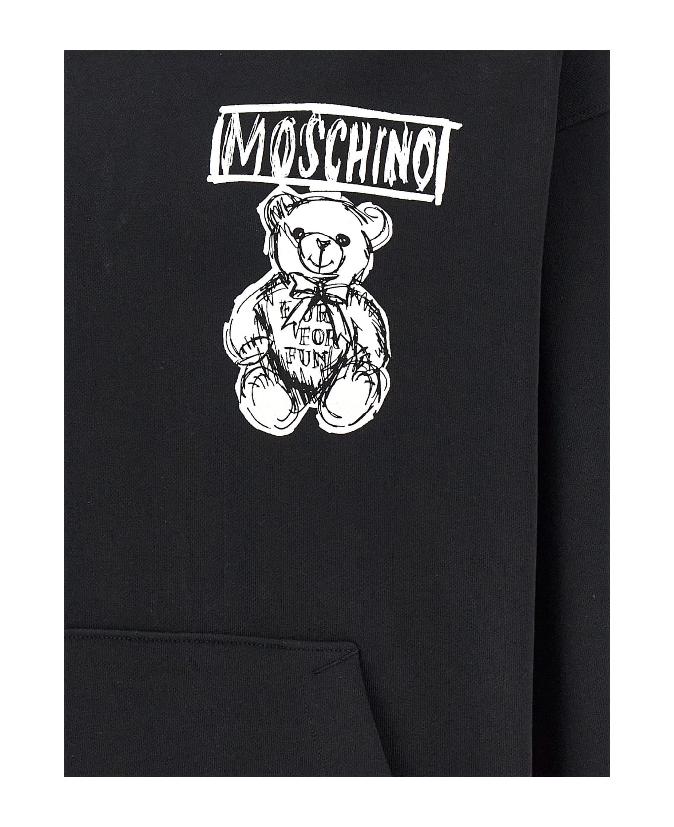 パーカー・フーディ Moschino FW22 SWEATSHIRT WITH LOGO (17247029_1555) Moschino Logo Print Hoodie | italist