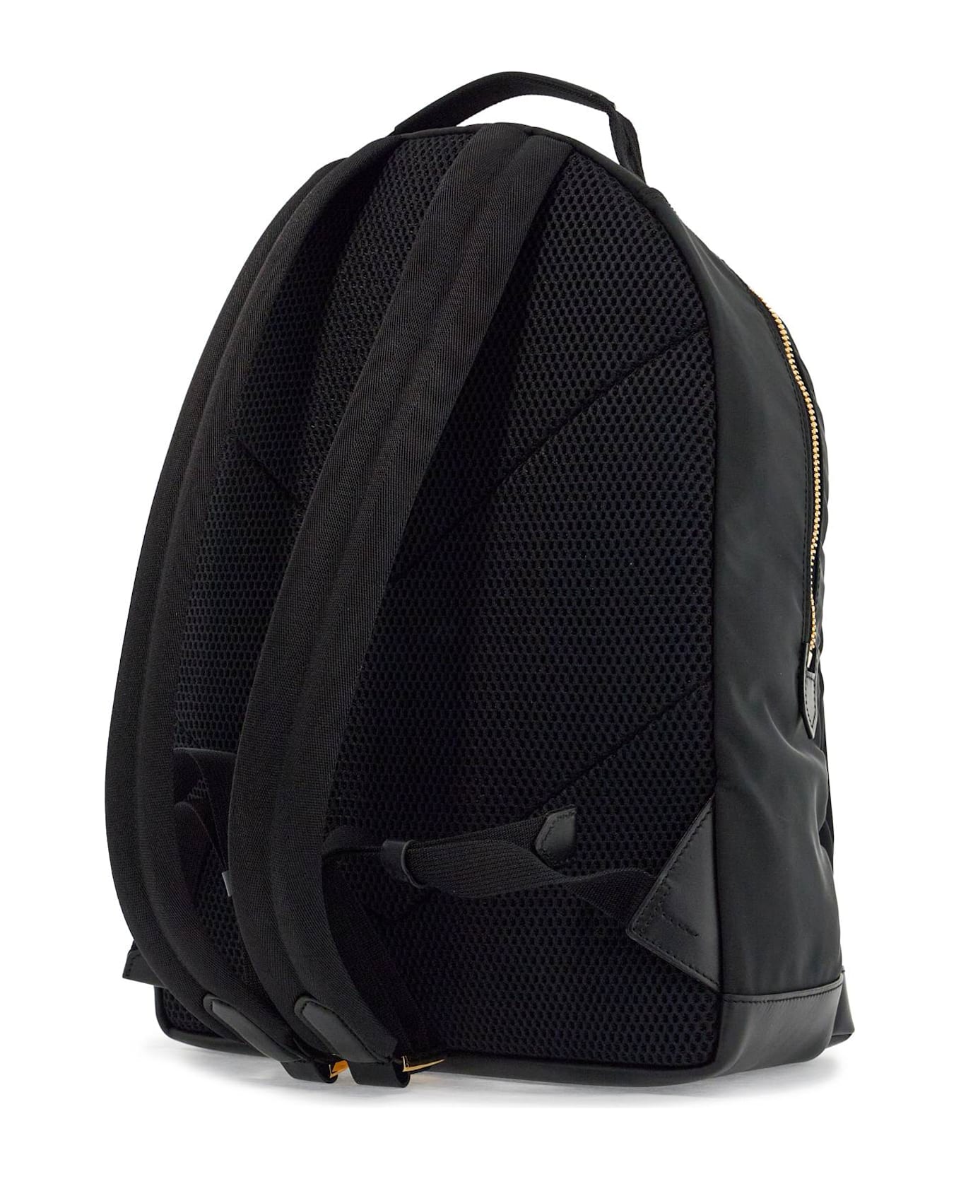 Tom Ford Logo-patch Zipped Backpack - BLACK (Black)