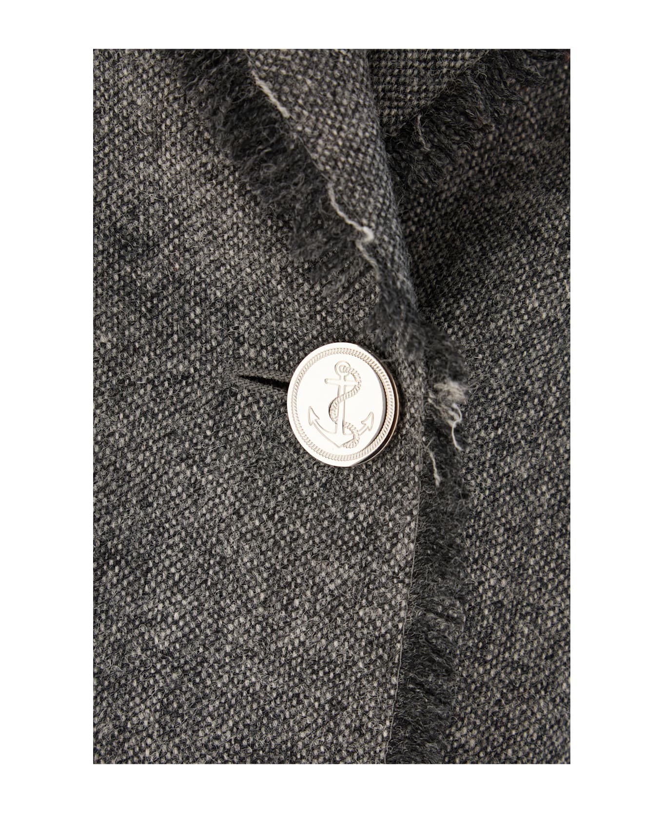 Thom Browne Grey Wool Coat - MED GREY