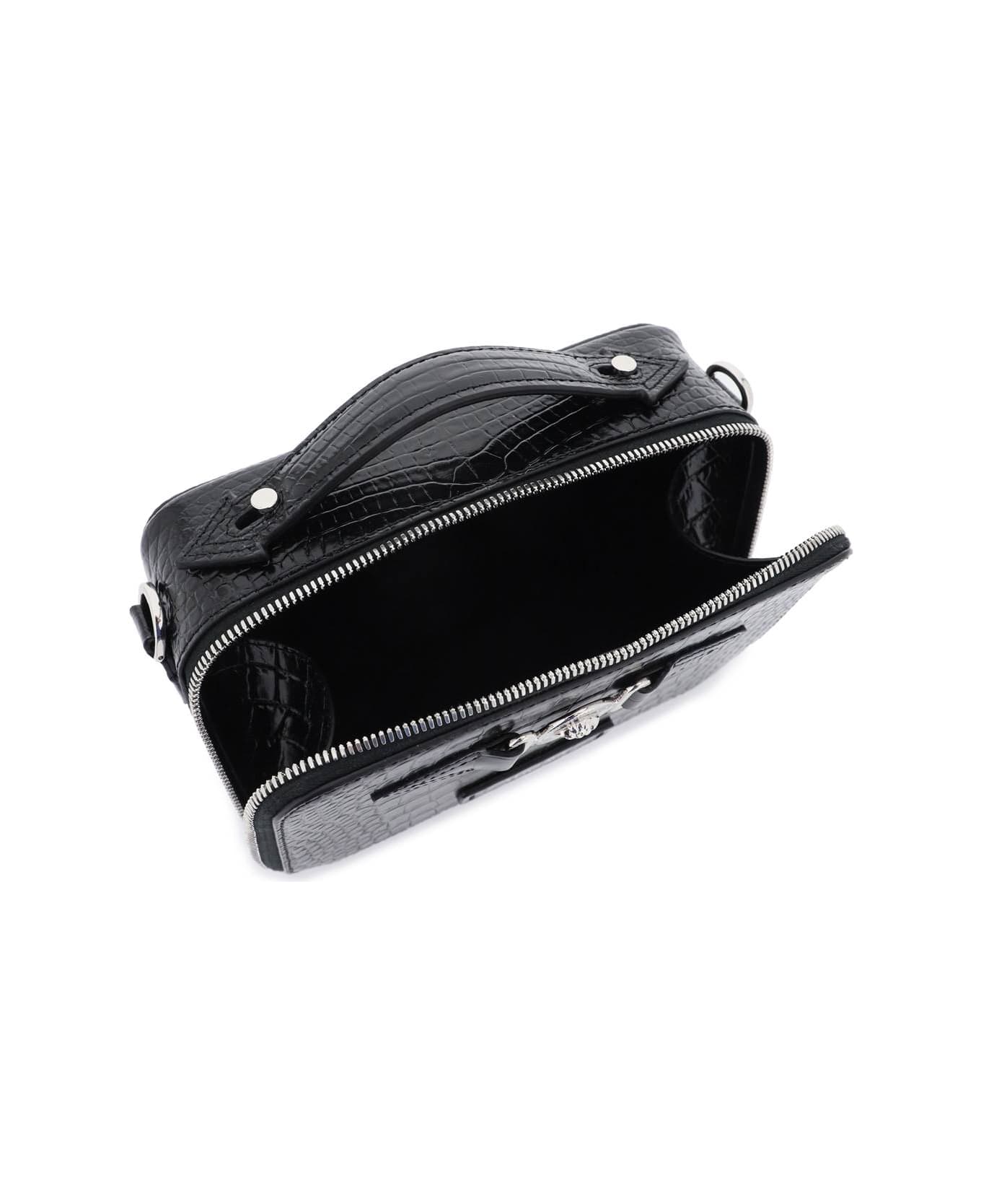 Versace Medusa Biggie Messenger Bag - BLACK PALLADIUM (Black) トートバッグ