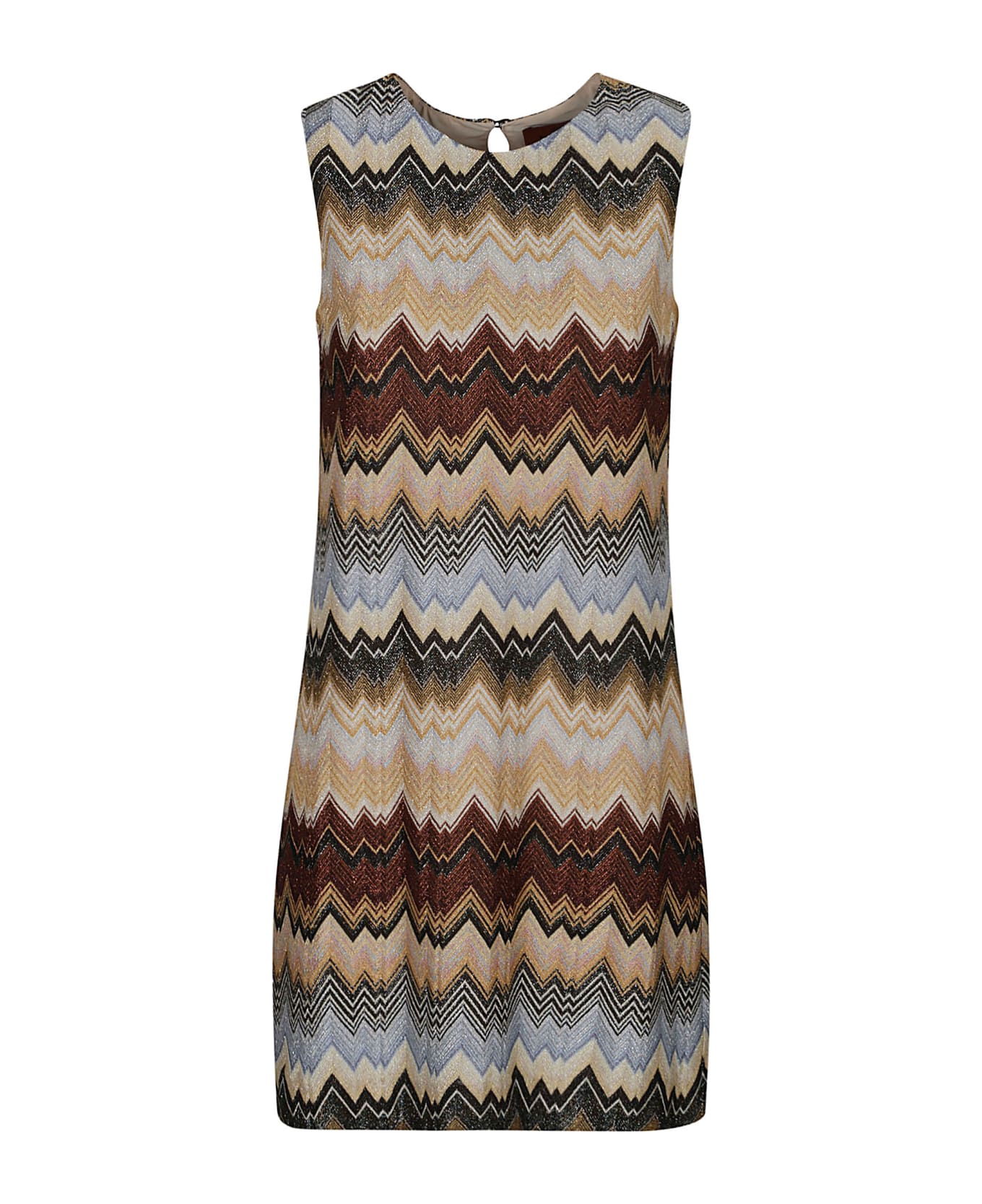 Missoni Zig-zag Pattern Sleeveless Dress - Multicolor