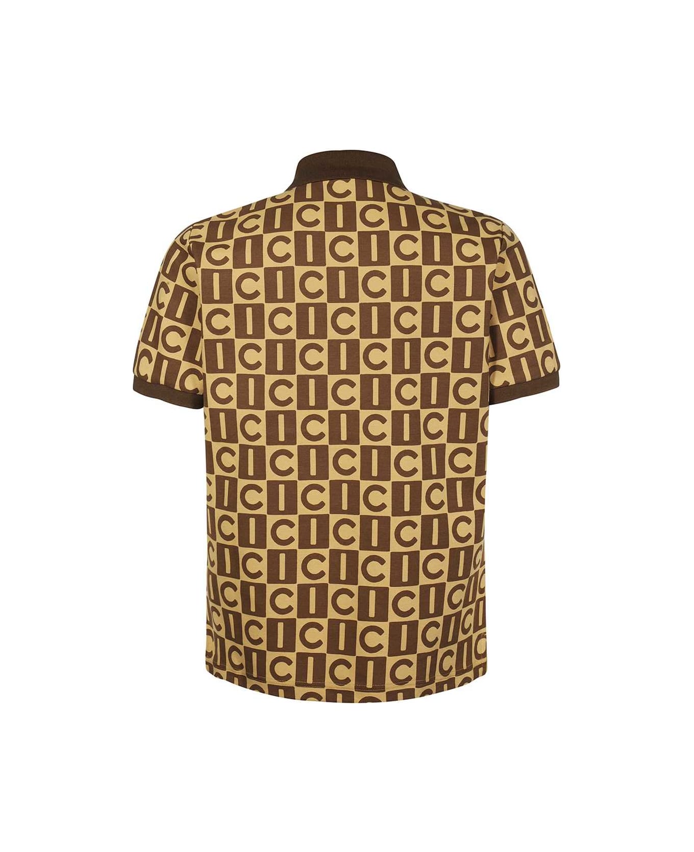 Icecream Short Sleeve Cotton Polo Shirt - brown ポロシャツ