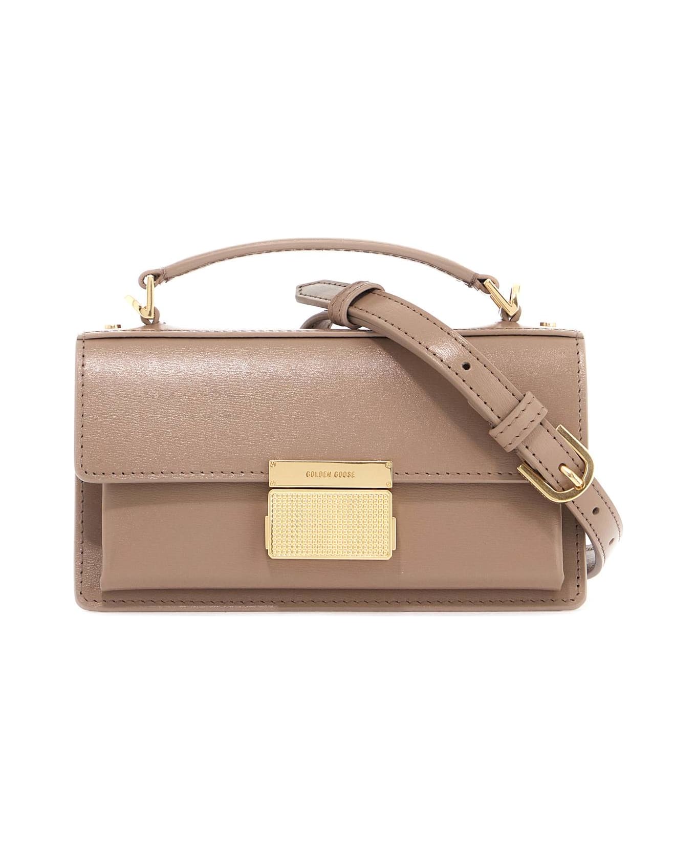 Golden Goose Small 
venezia
 Beige Palmellata Leather Bag - Beige