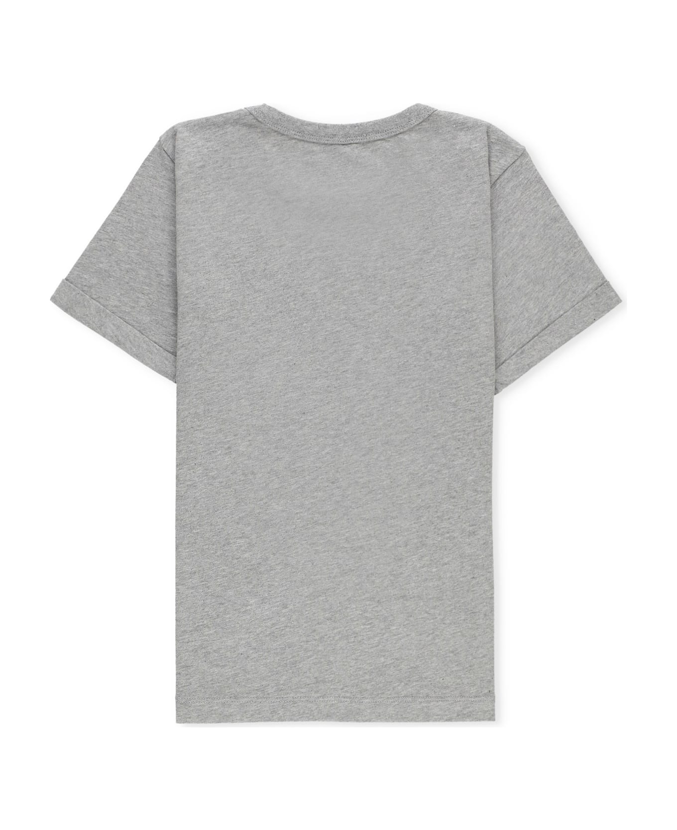 Stella McCartney T-shirt With Fringes - Grey