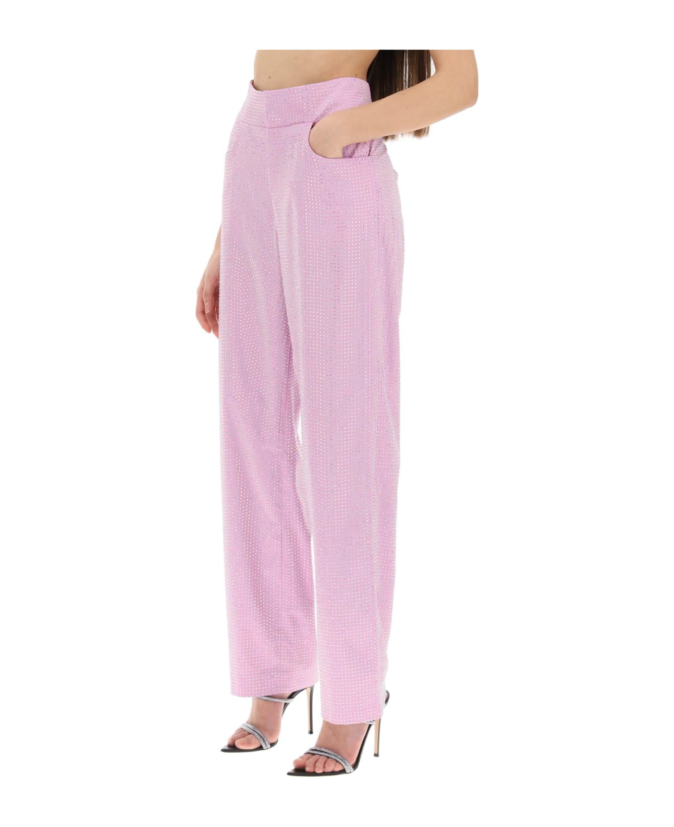Giuseppe di Morabito Wide-leg Pants With Crystals - LILAC PINK (Pink)