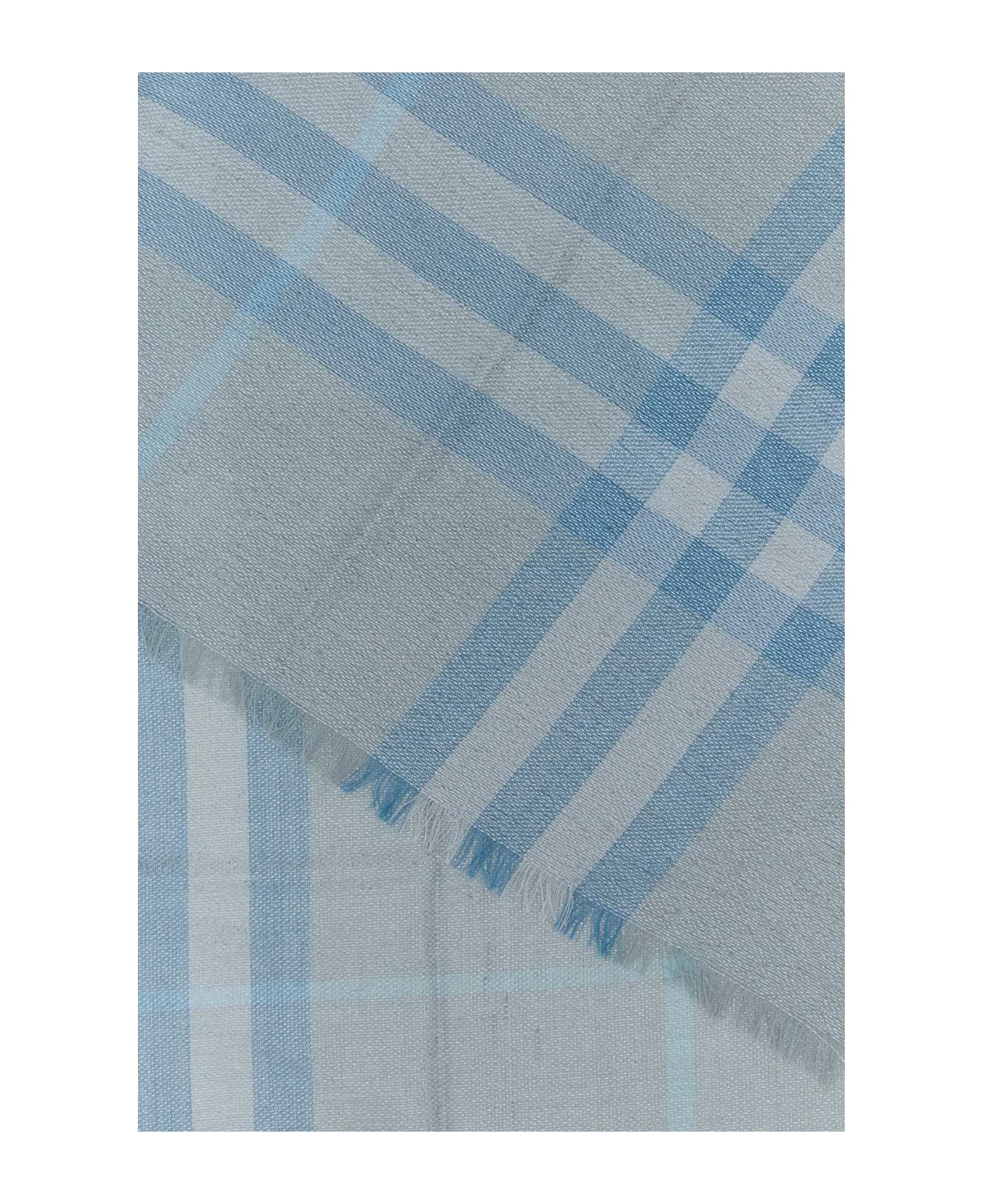 Burberry Embroidered Wool Blend Scarf - DRIZZLEIPCHECK