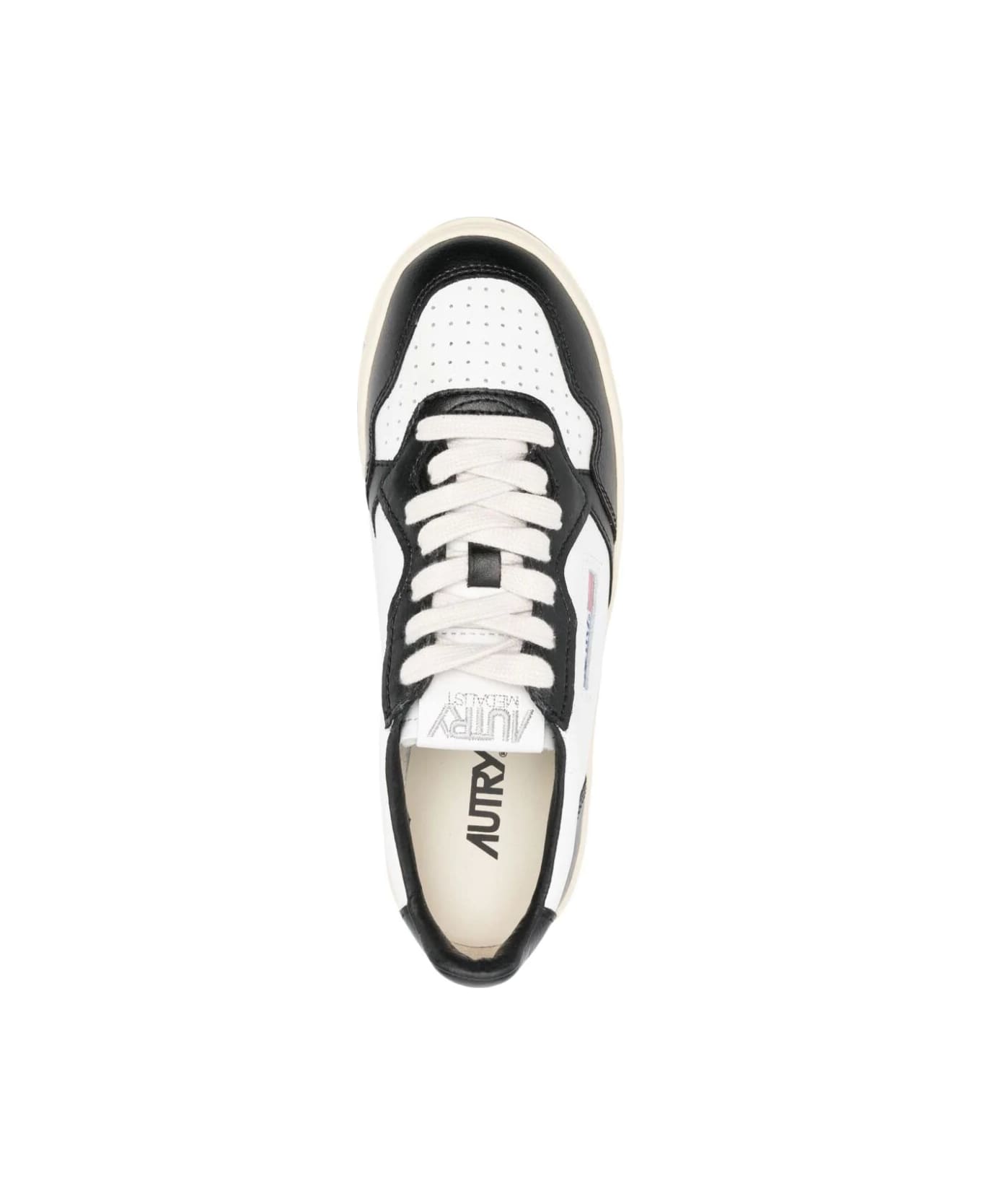 Autry Low Platform Sneakers - White Black