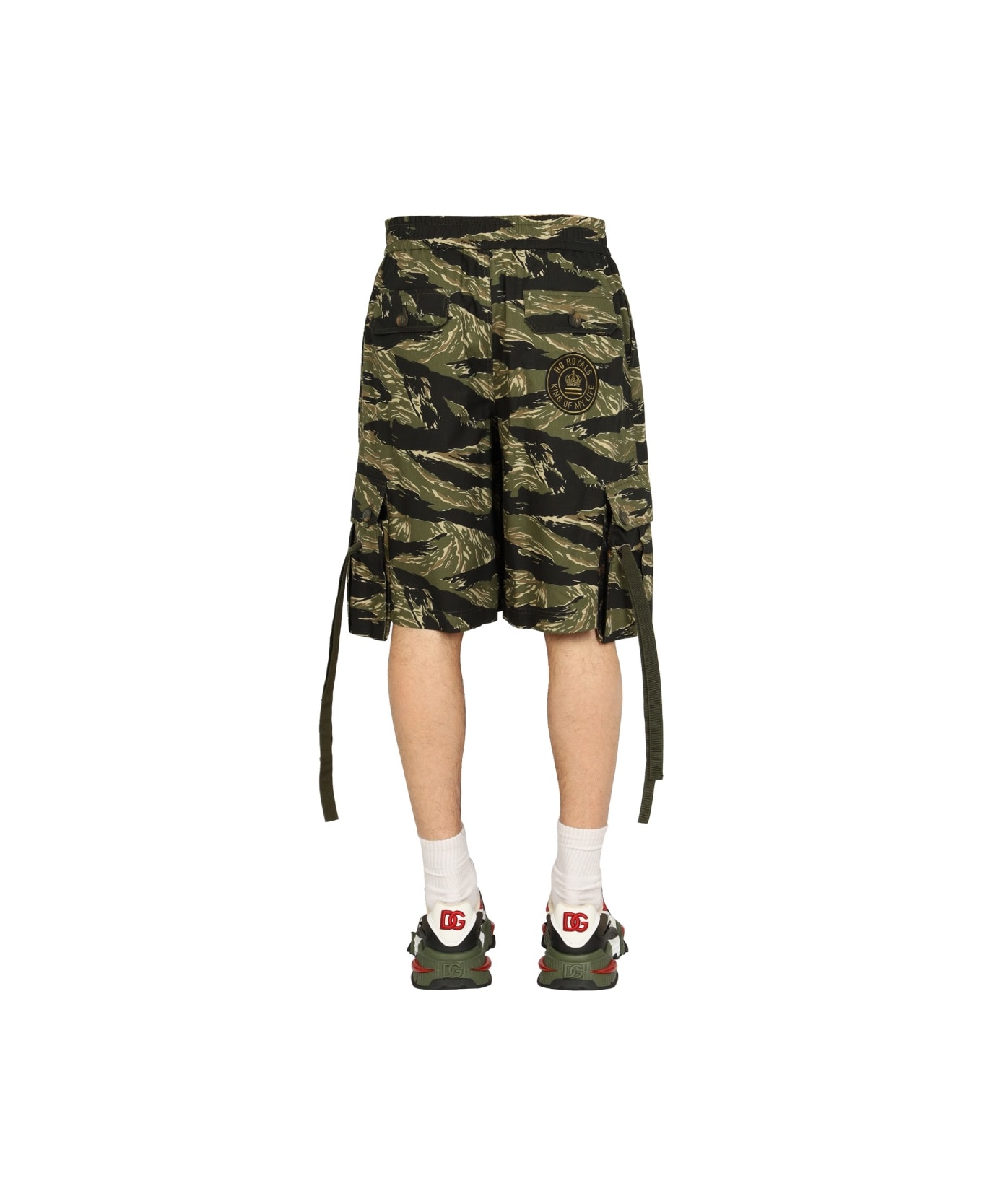 Dolce & Gabbana Camouflage Print Bermuda Shorts - MULTICOLOUR