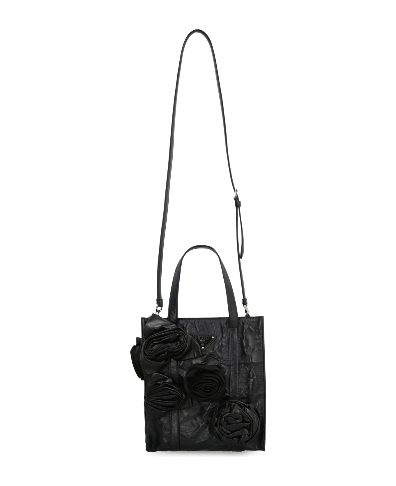 Prada Leather Handbag - black