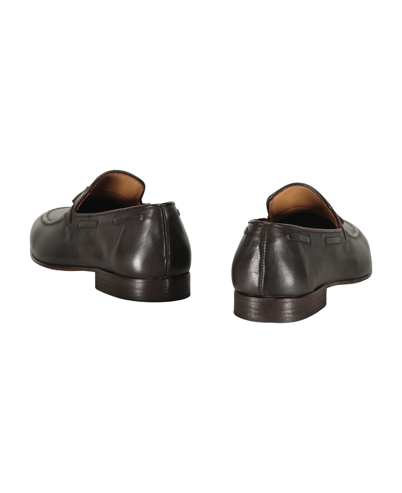Bruno Magli Calfskin Loafers - brown
