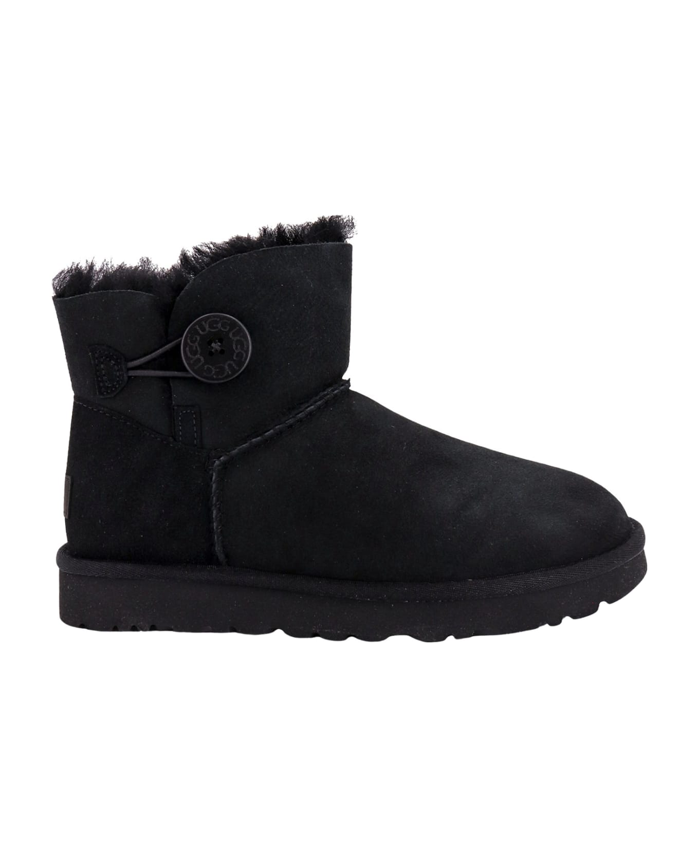 UGG Mini Baley Button Ankle Boots - Black