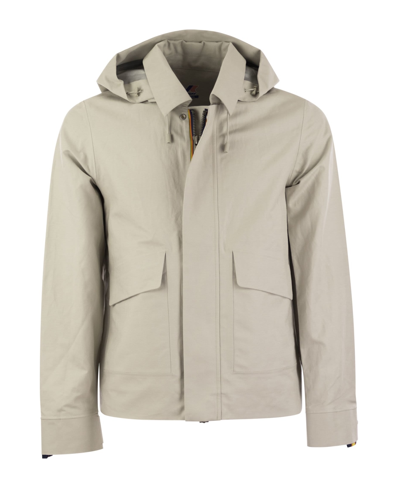 K-Way Kaya Linen Blend 2l - Hooded Jacket - Beige
