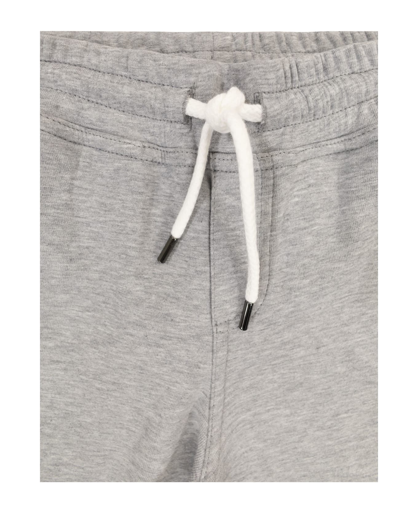 Brunello Cucinelli Bermuda Shorts In Techno Cotton Fleece - Grey ボトムス