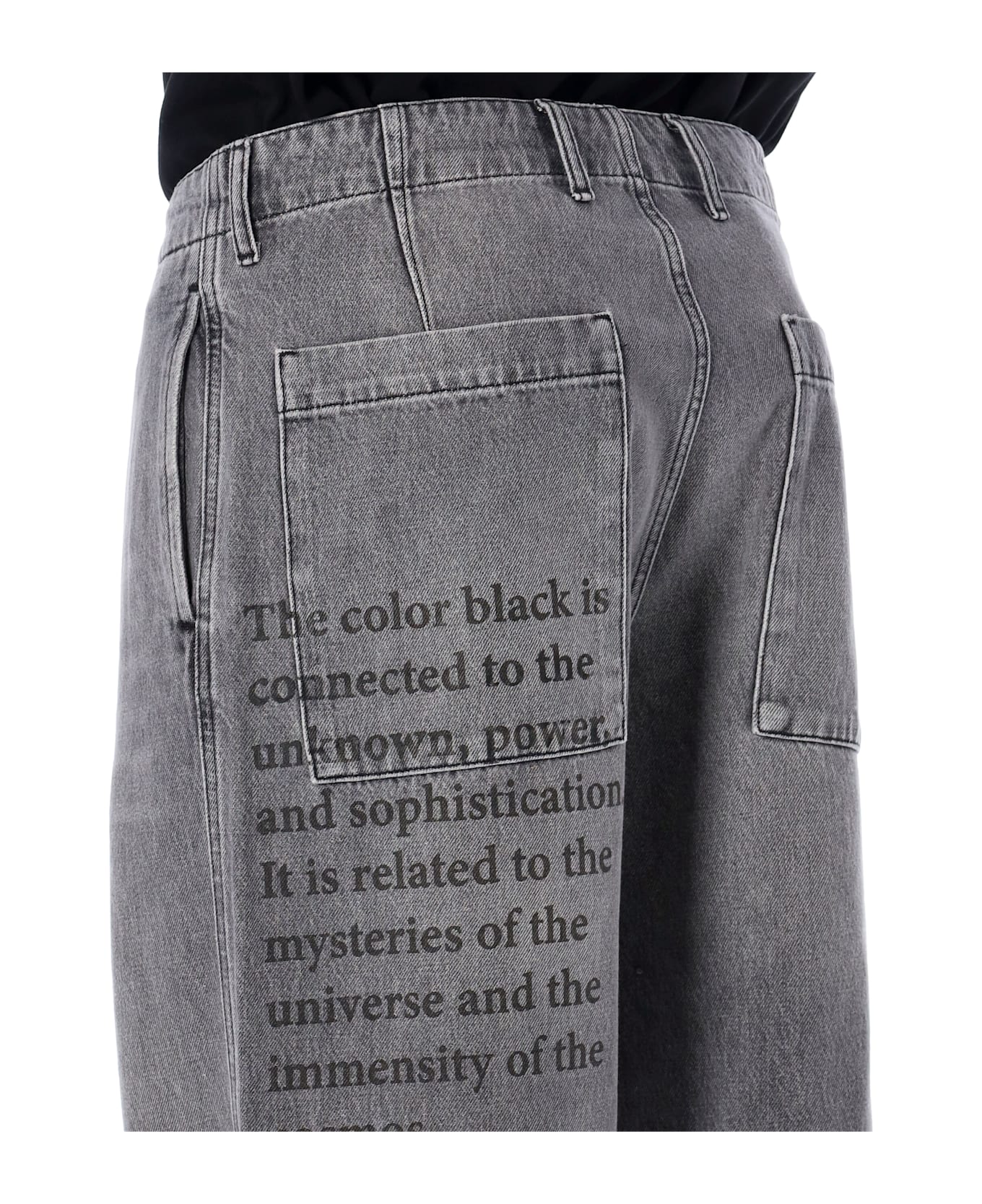 Emporio Armani Wide-leg Jeans - Denim Black