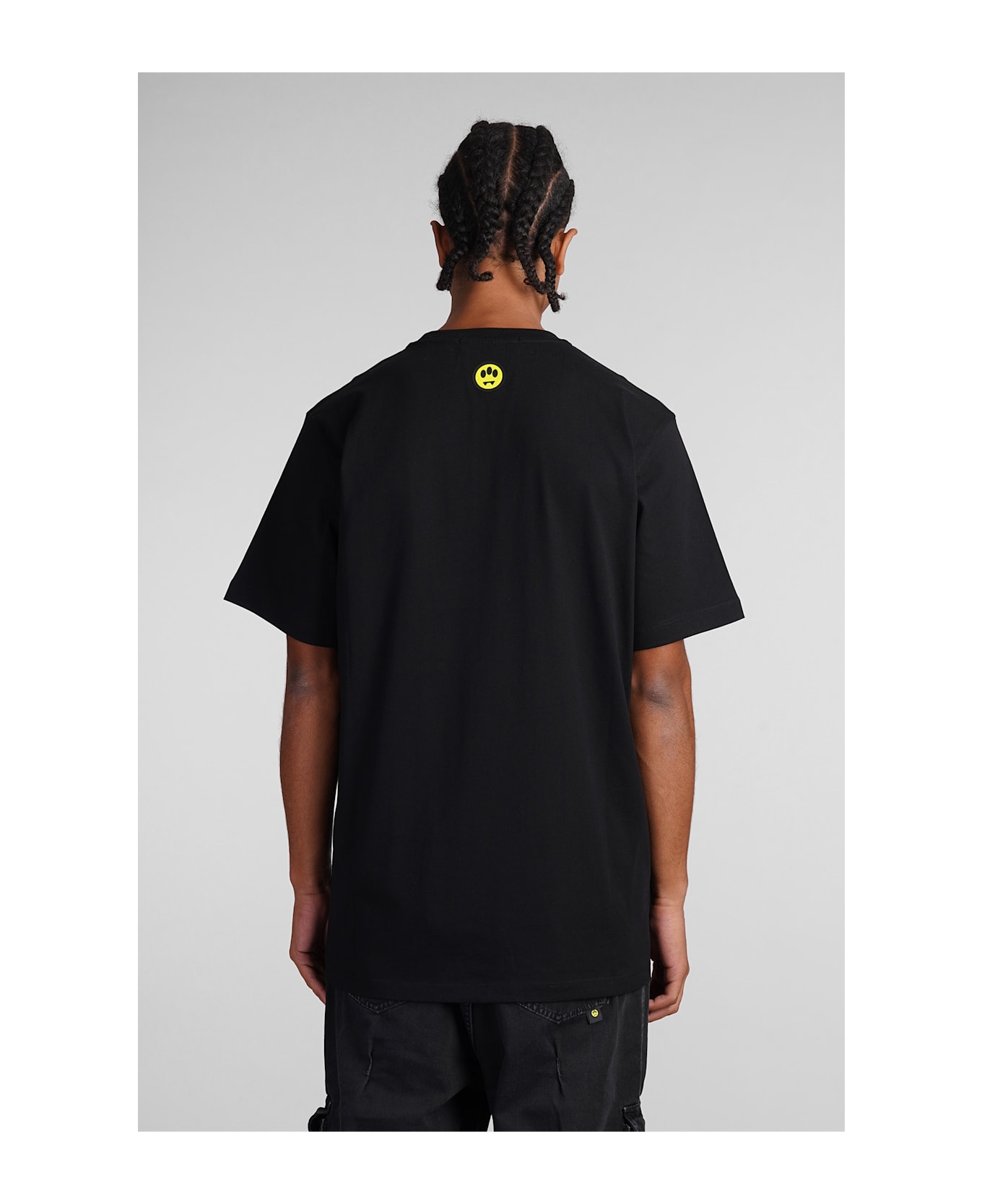 Barrow Black T-shirt With Logo Lettering - Black