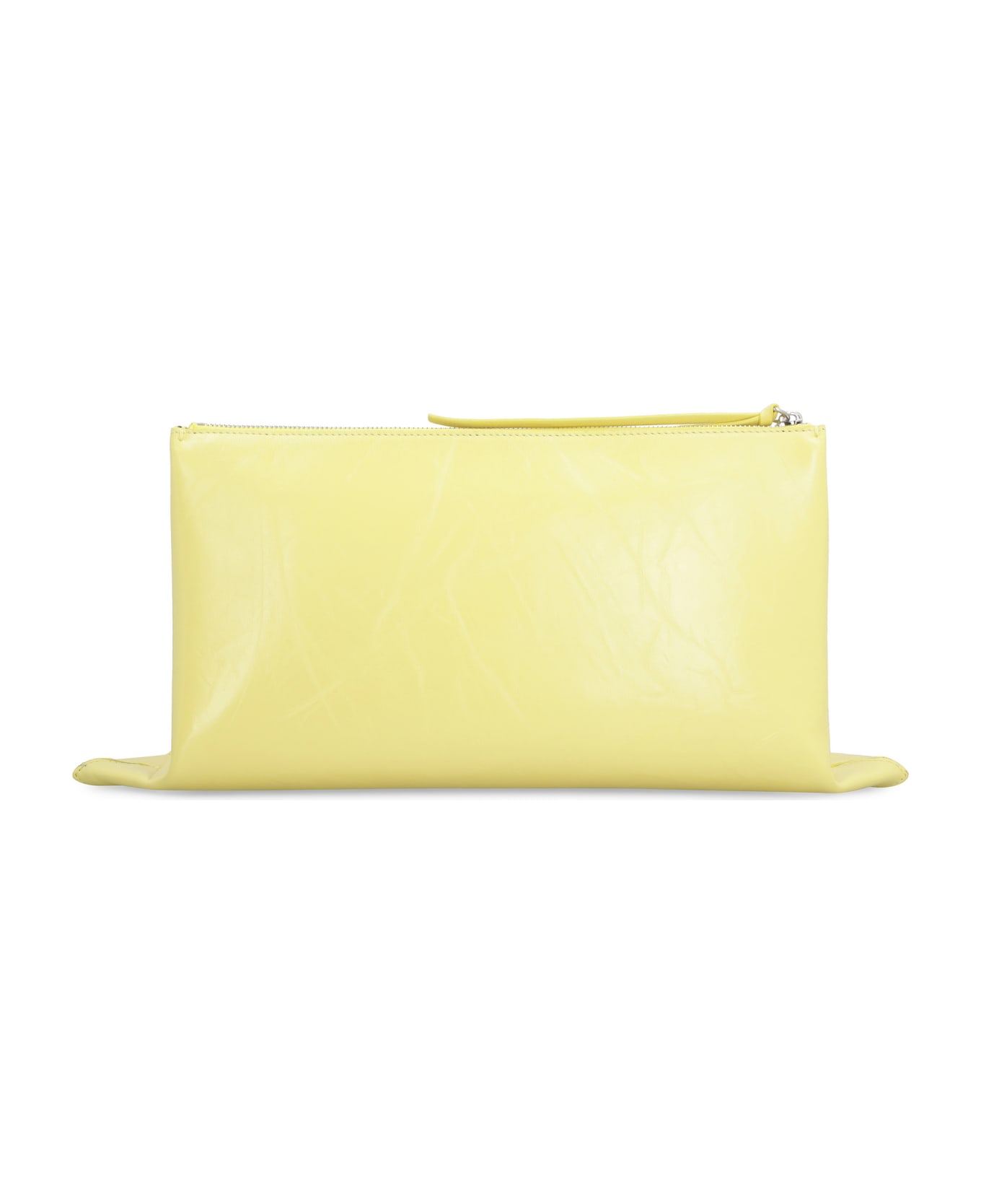 Jil Sander Leather Clutch - Yellow