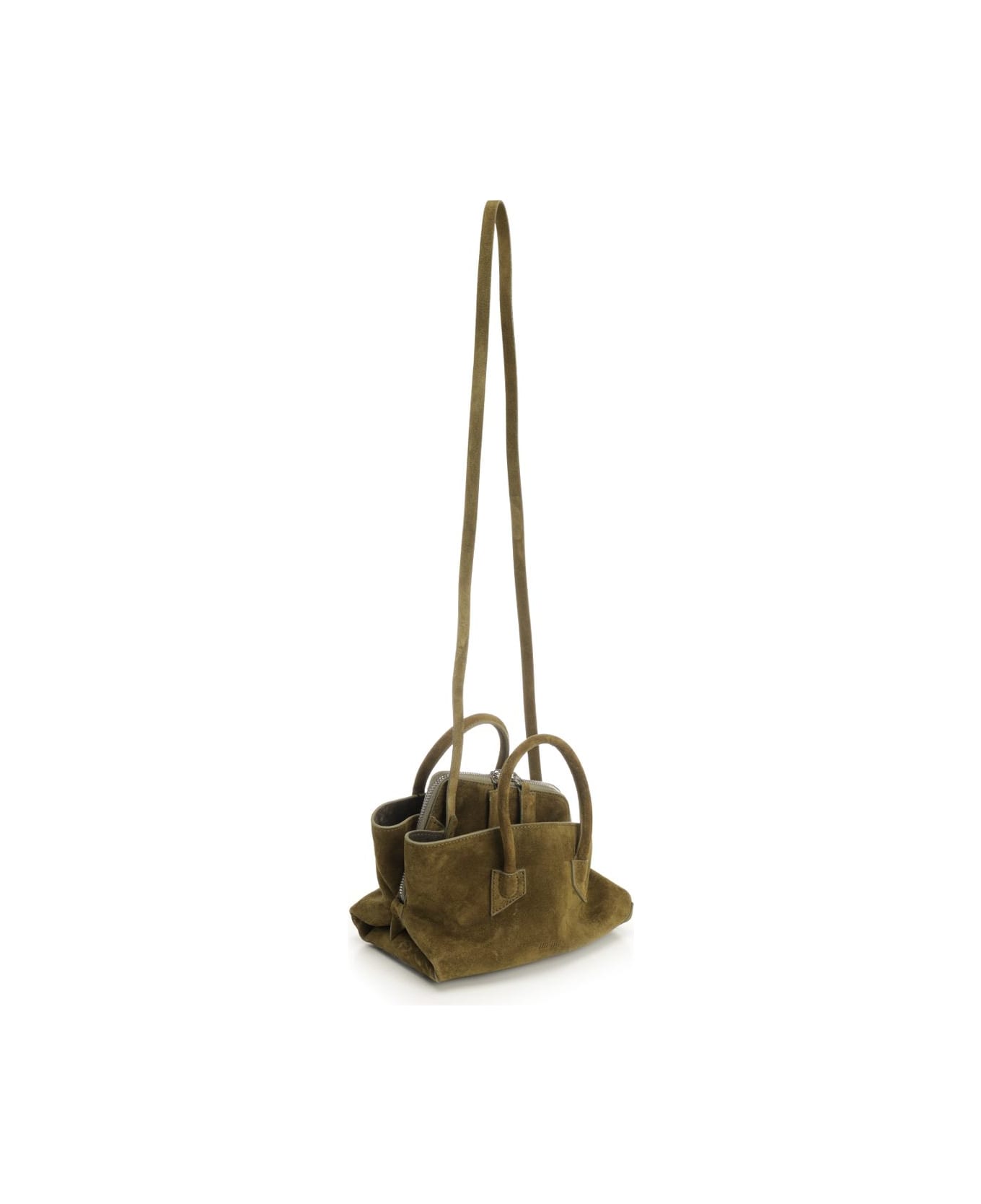 The Attico La Passeggiata Mini Shoulder Bag - KHAKI
