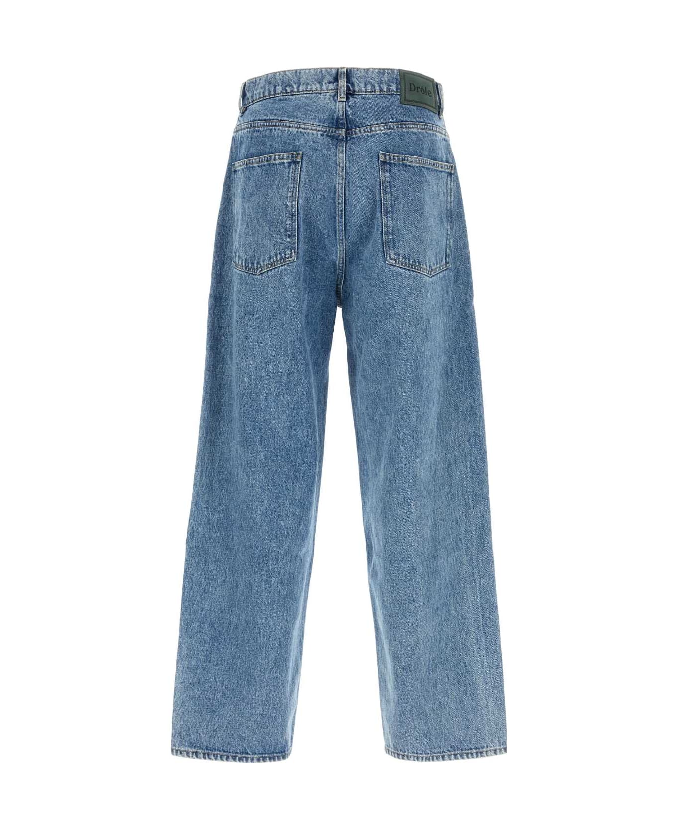 Drôle de Monsieur Denim Wide-leg Jeans - BLUE