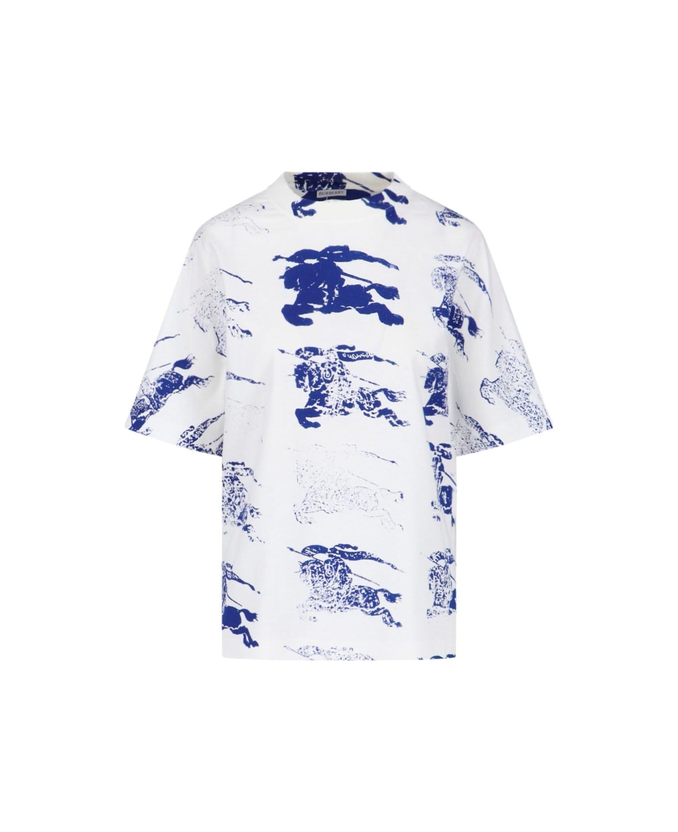 Burberry Ekd Print T-shirt - Bianco Tシャツ