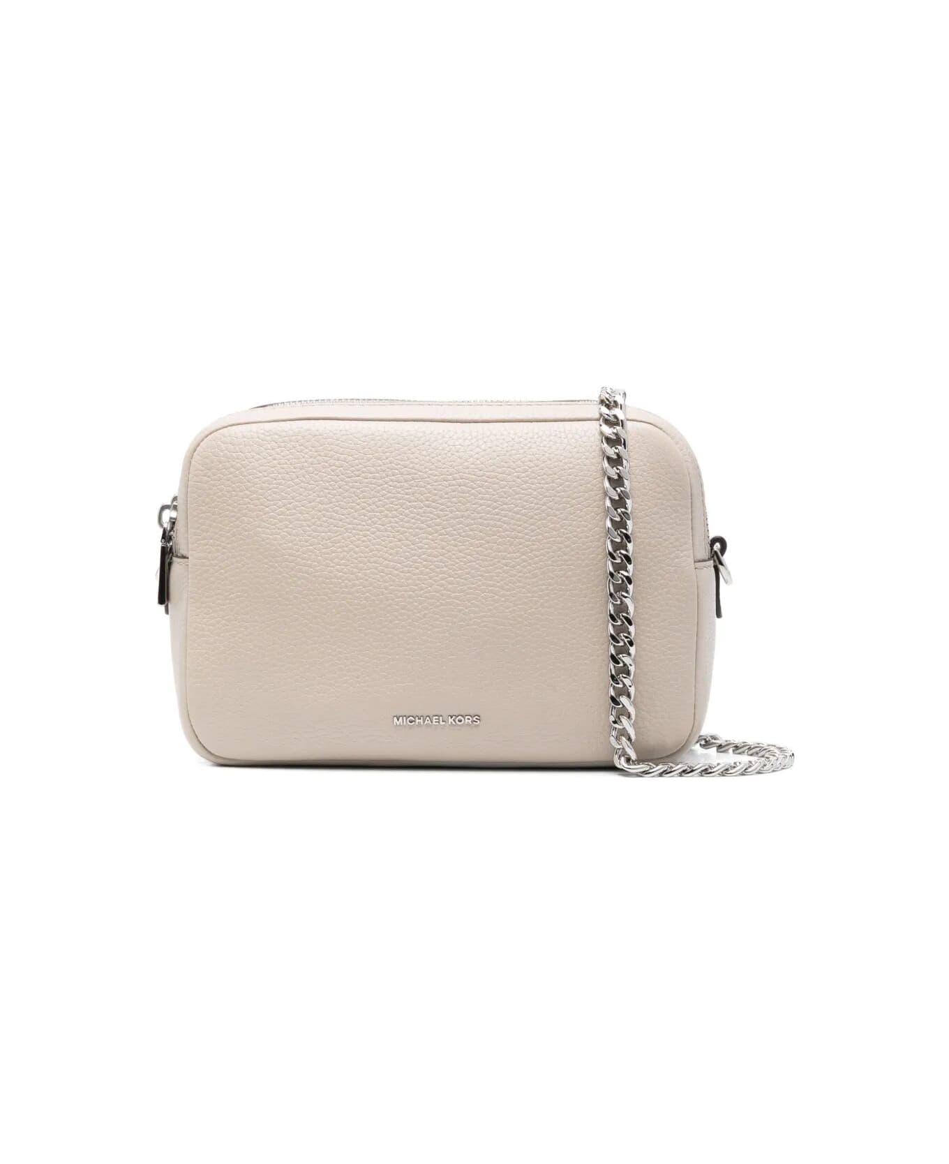 MICHAEL Michael Kors Bryant Medium Double Zip Chain Camera Crossbody - Light Sand