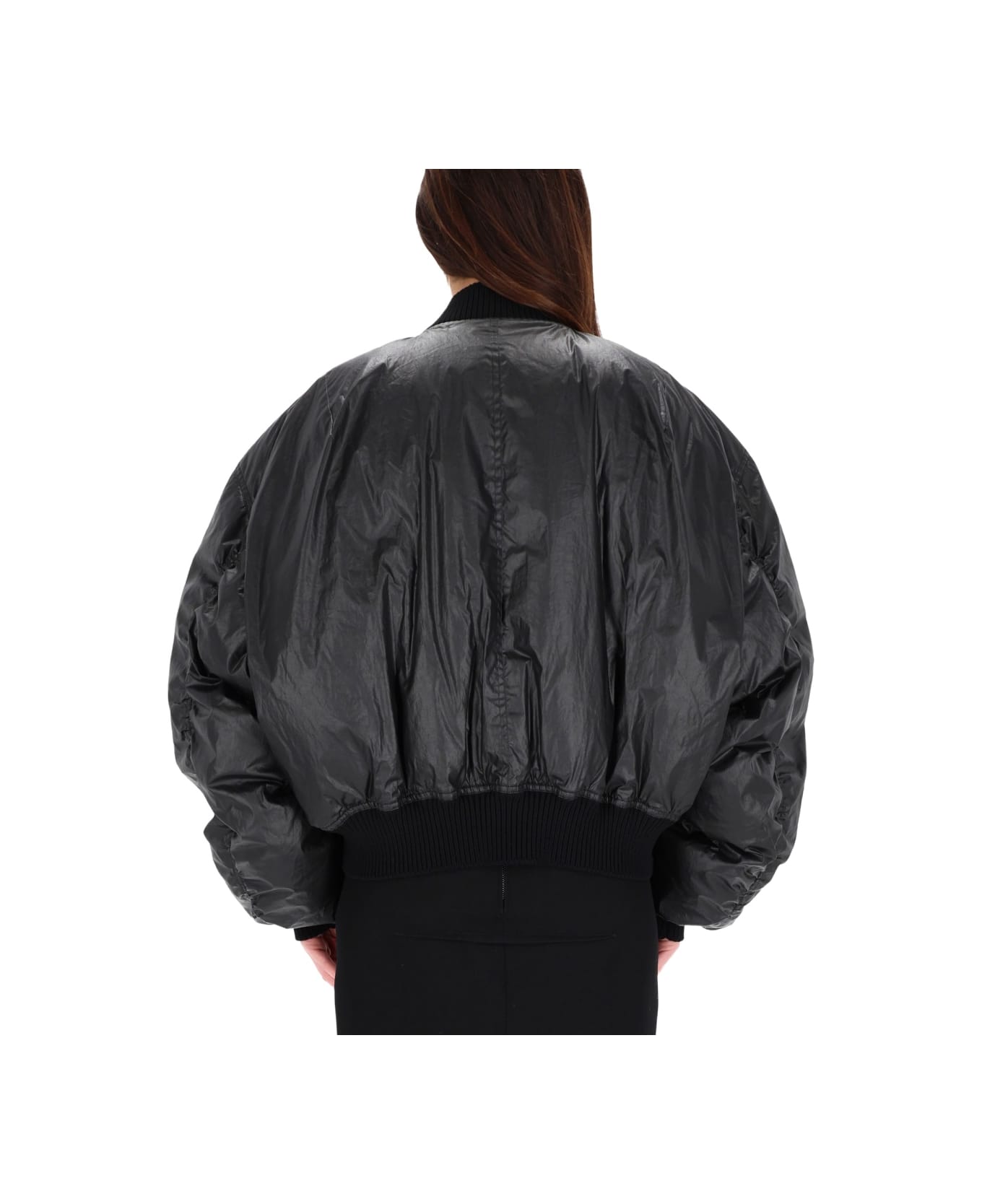 Rick Owens Bomber Jacket "runway Cal" - BLACK