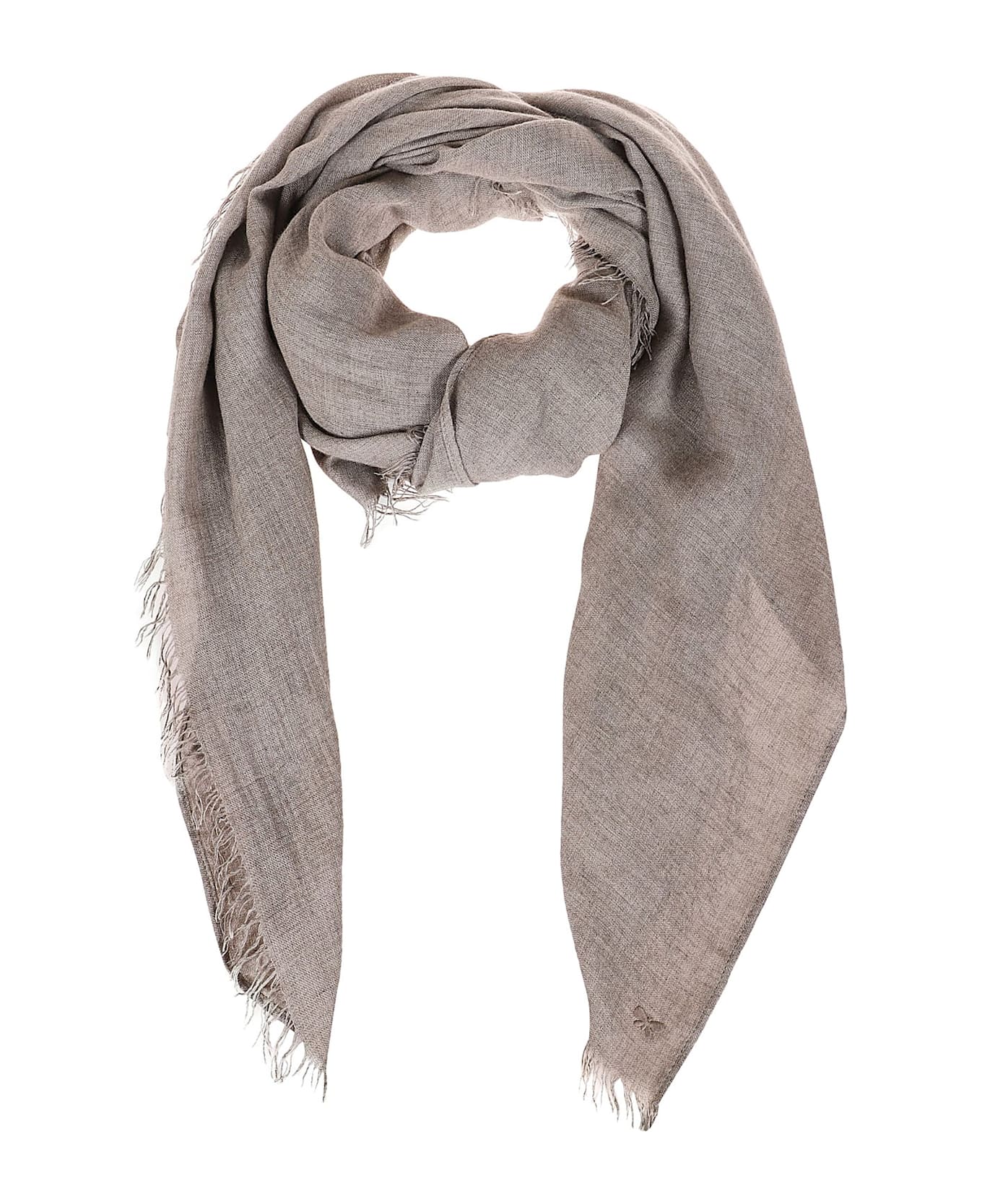 Weekend Max Mara Flavio Fringed Edge Scarf - Marrone