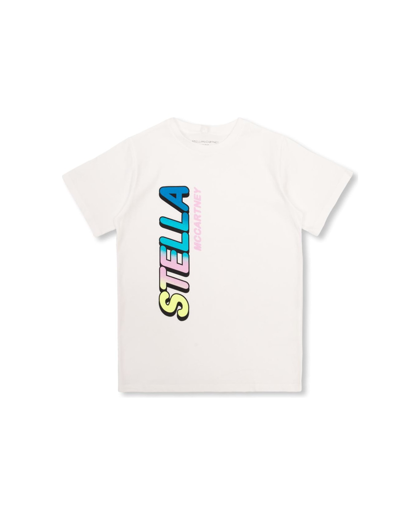 Stella McCartney Kids T-shirt With Logo - White Tシャツ＆ポロシャツ