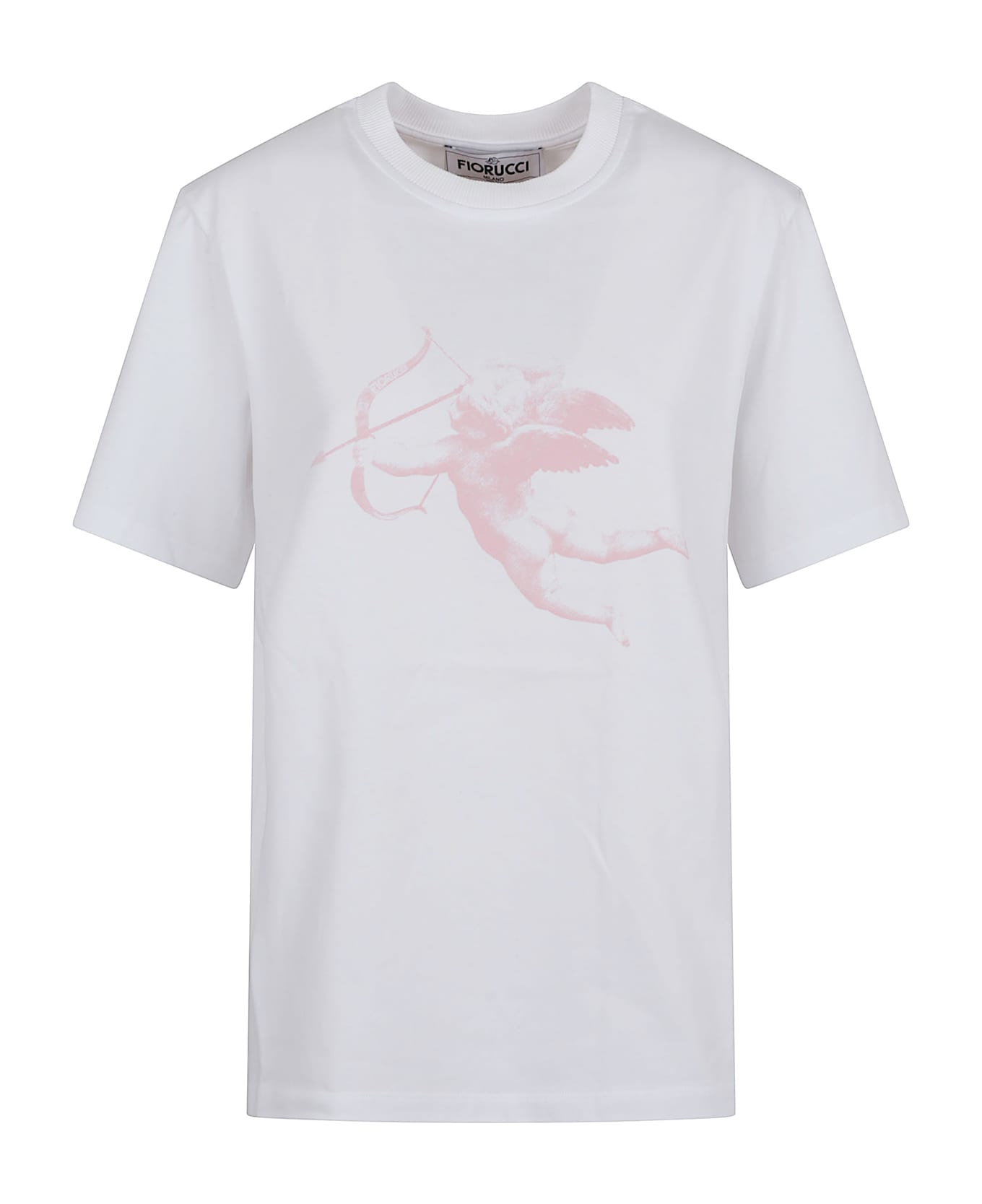 Fiorucci Women`s Burgundy Dreaming Of You Regular Fit T-shirt - Bianco