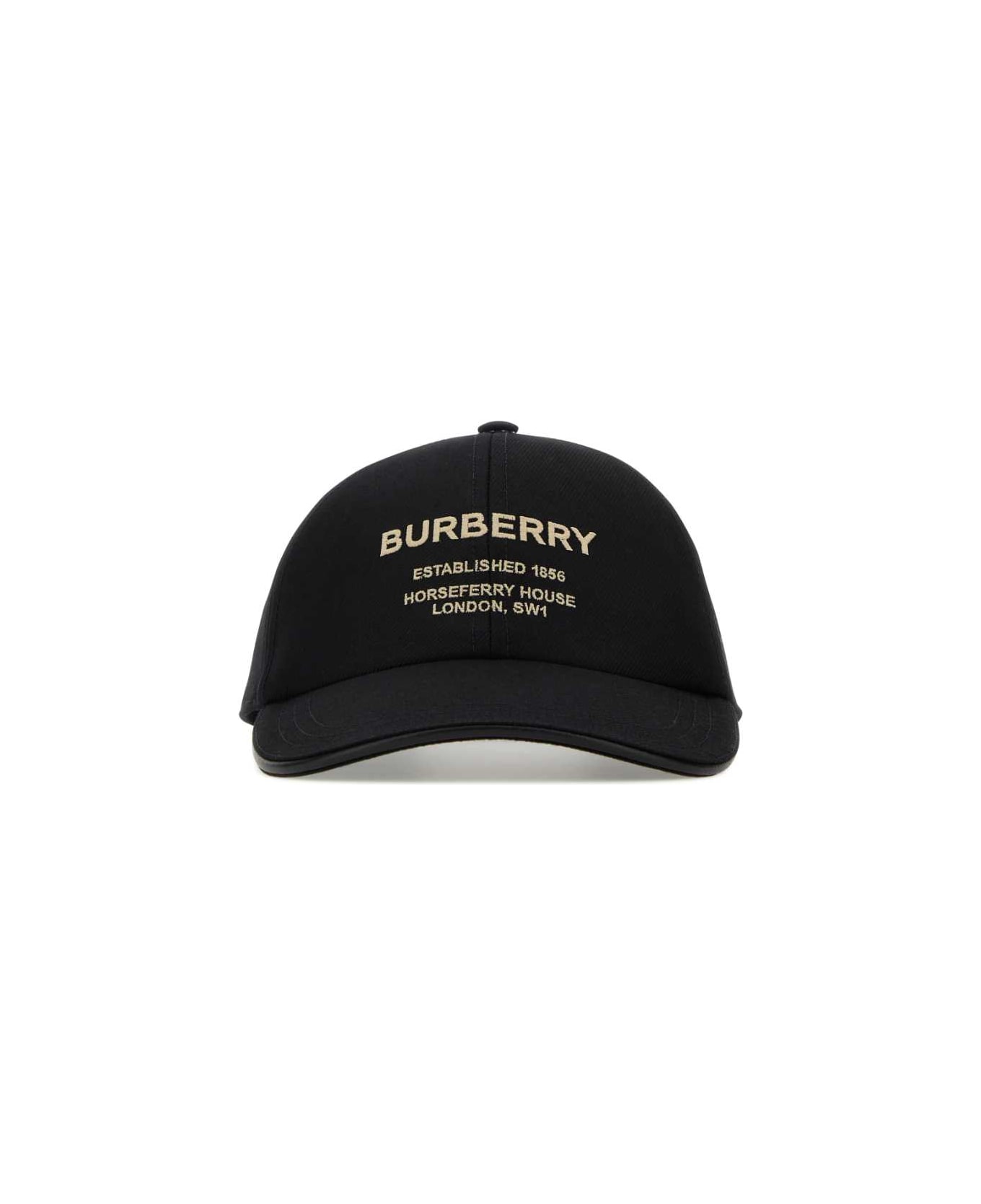Burberry Black Cotton Baseball Cap - BLACKBEIGE