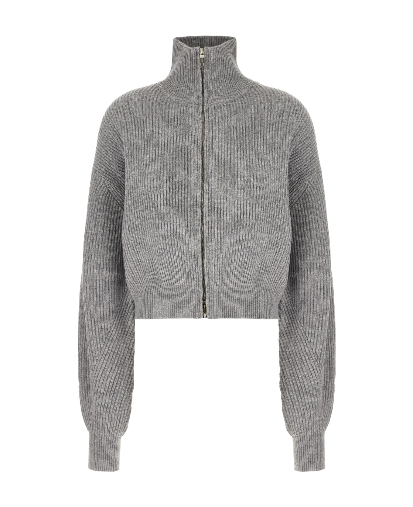 SportMax Grey Wool And Cashmere Cardigan - Grigio