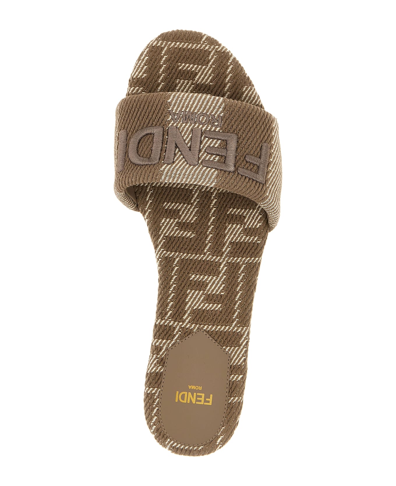 Fendi 'fendi Sunshine' Slides - Brown サンダル