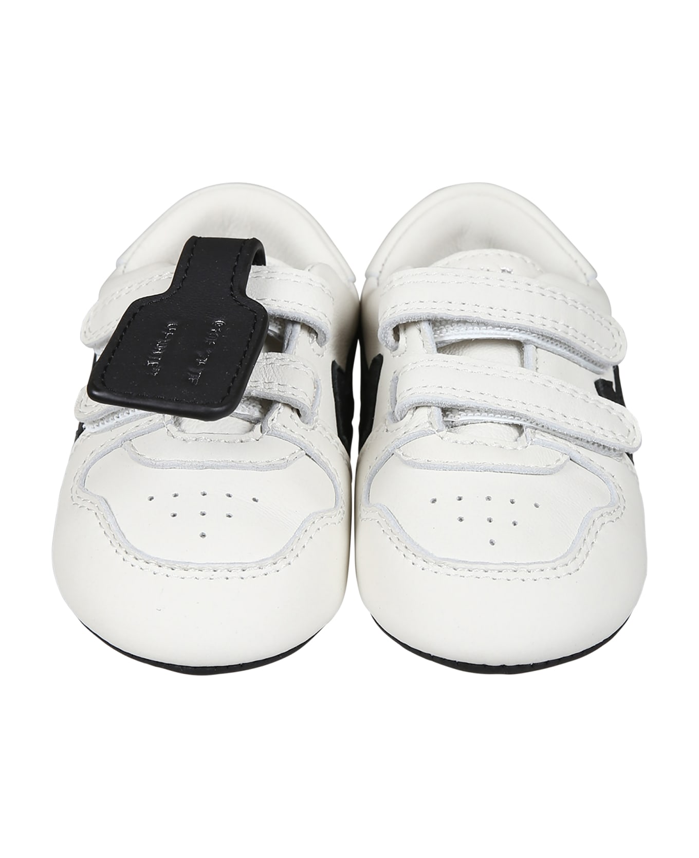 Off-White White Sneakers For Baby Kids With Iconic Arrow - White