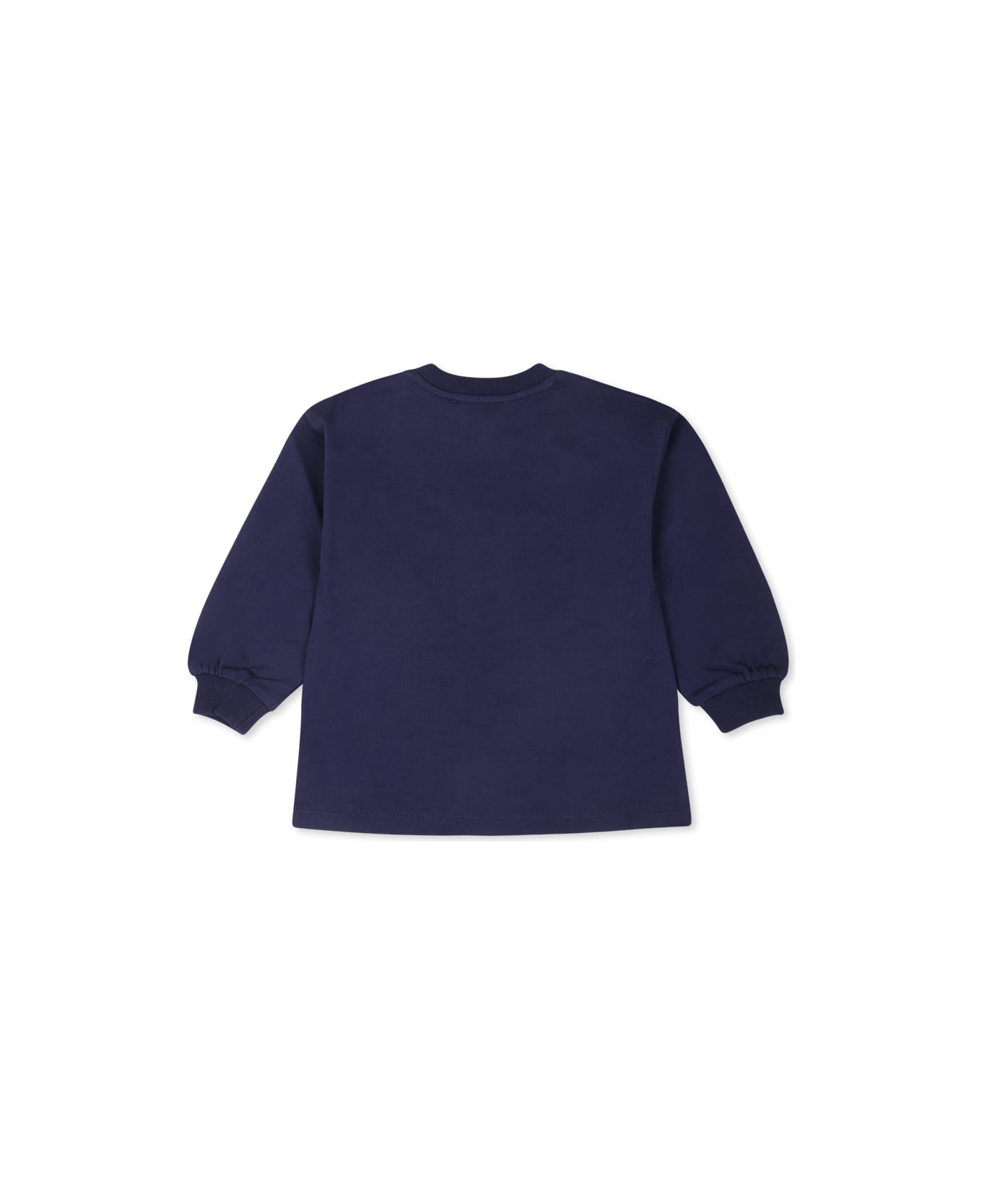 Moschino Bleu Dress For Baby Girl With Two Teddy Bears - Blue