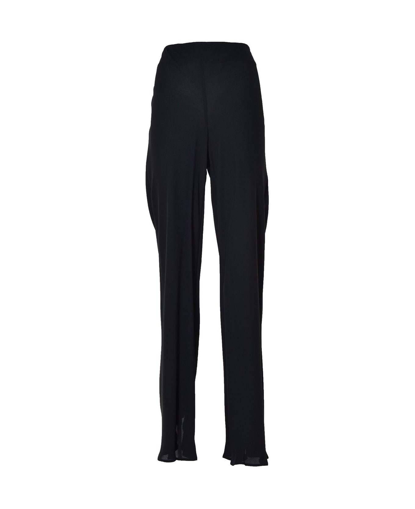 Alberta Ferretti High Waist Wide Leg Pants - Nero