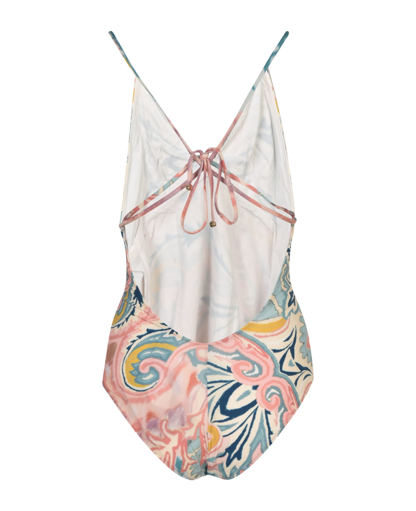 Etro V-neck Printed Swimsuit