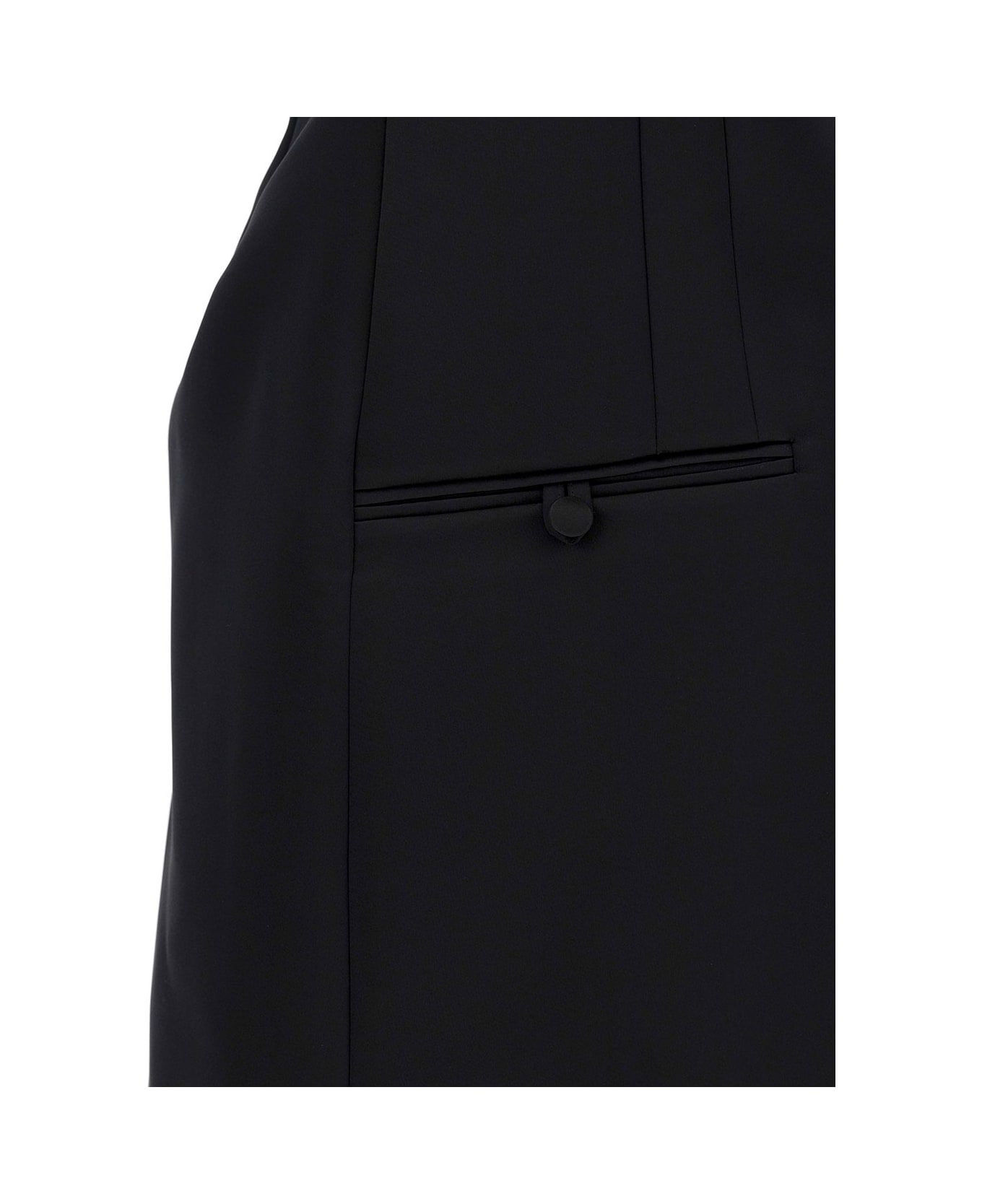 Philosophy di Lorenzo Serafini Mini Black Bustier Dress In Duchesse Woman - Black ワンピース＆ドレス