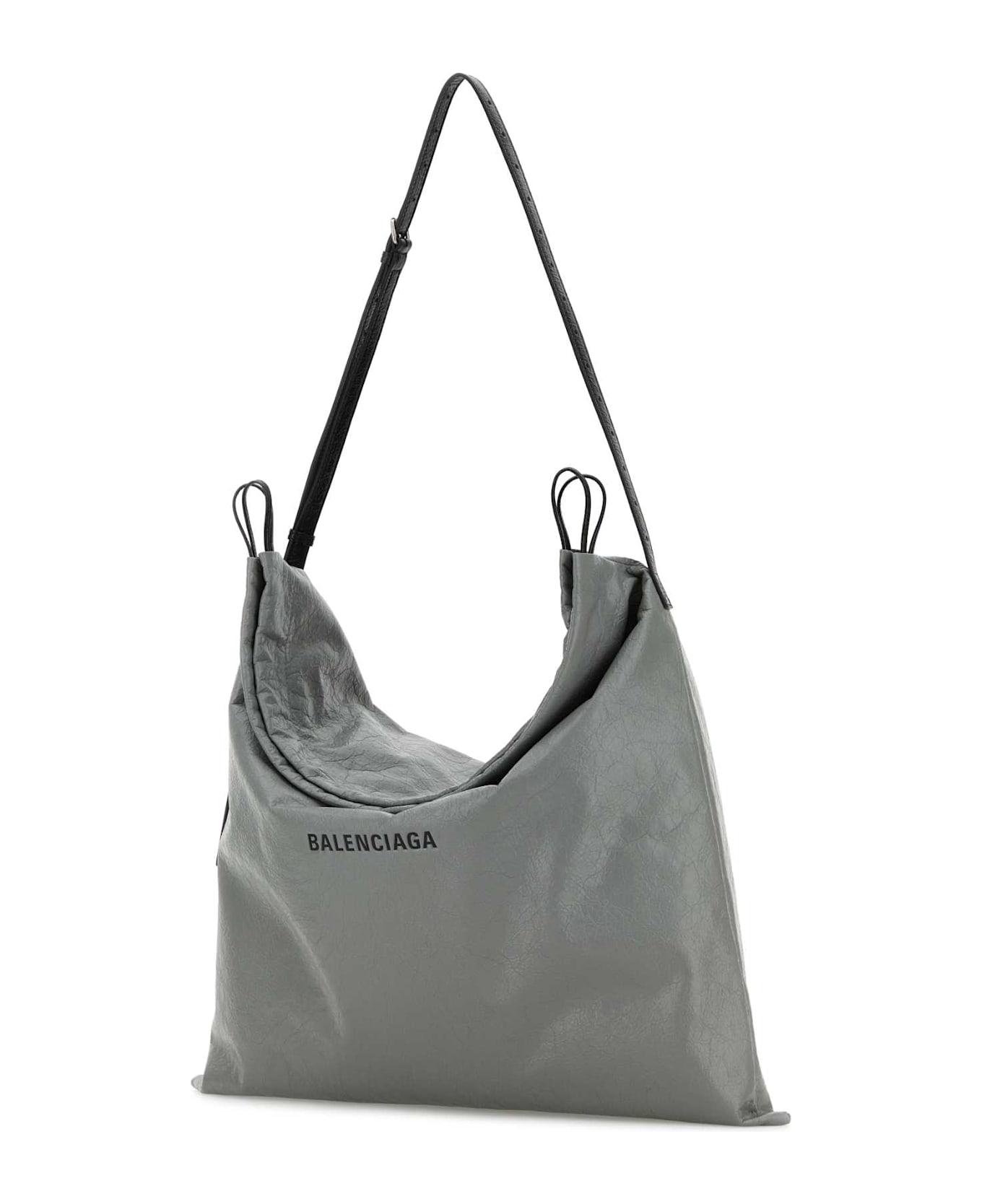 Balenciaga Grey Leather Large Dust Shopping Bag - BALGREYLBLACK