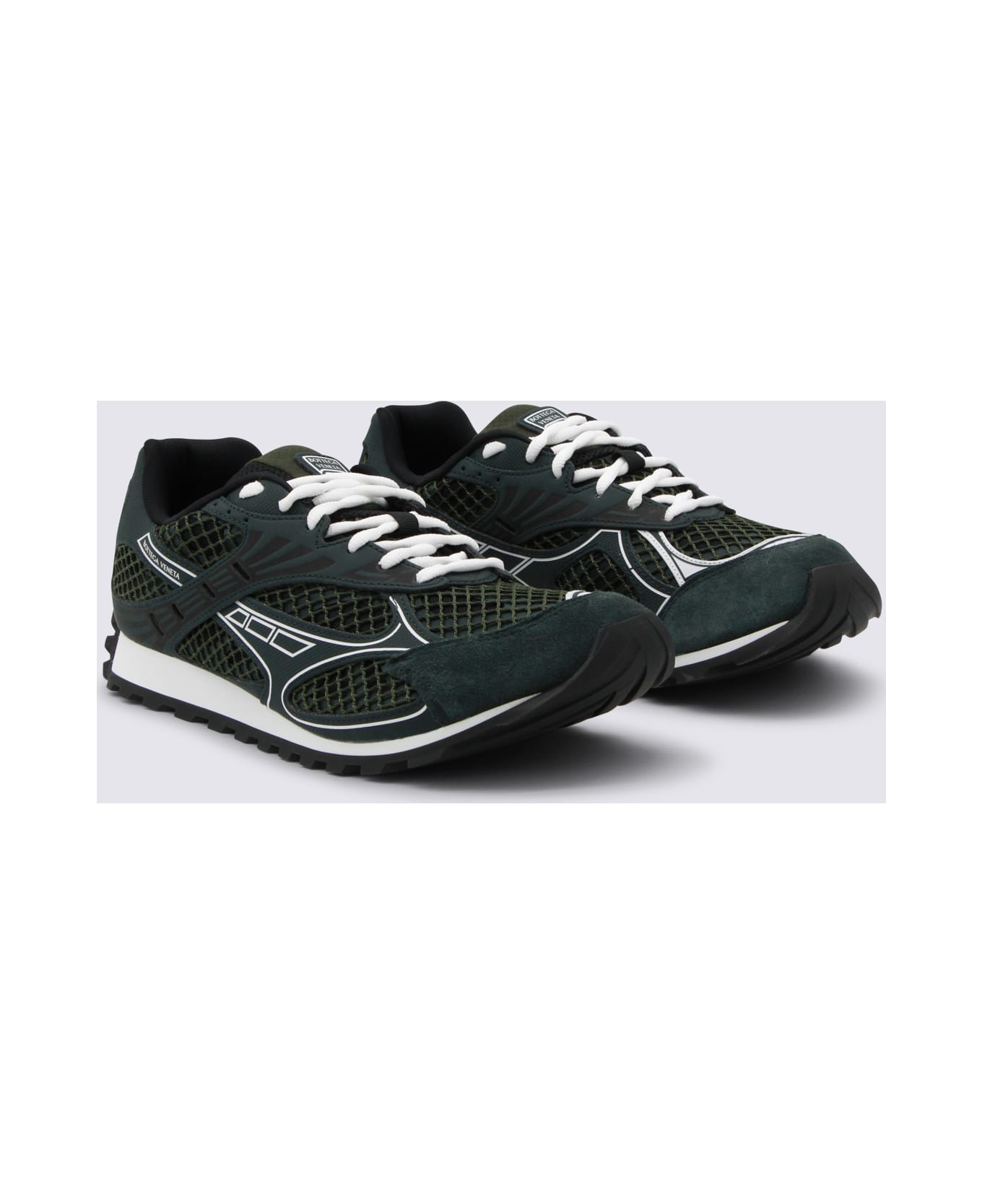 Bottega Veneta Dark Green Sneakers - Green